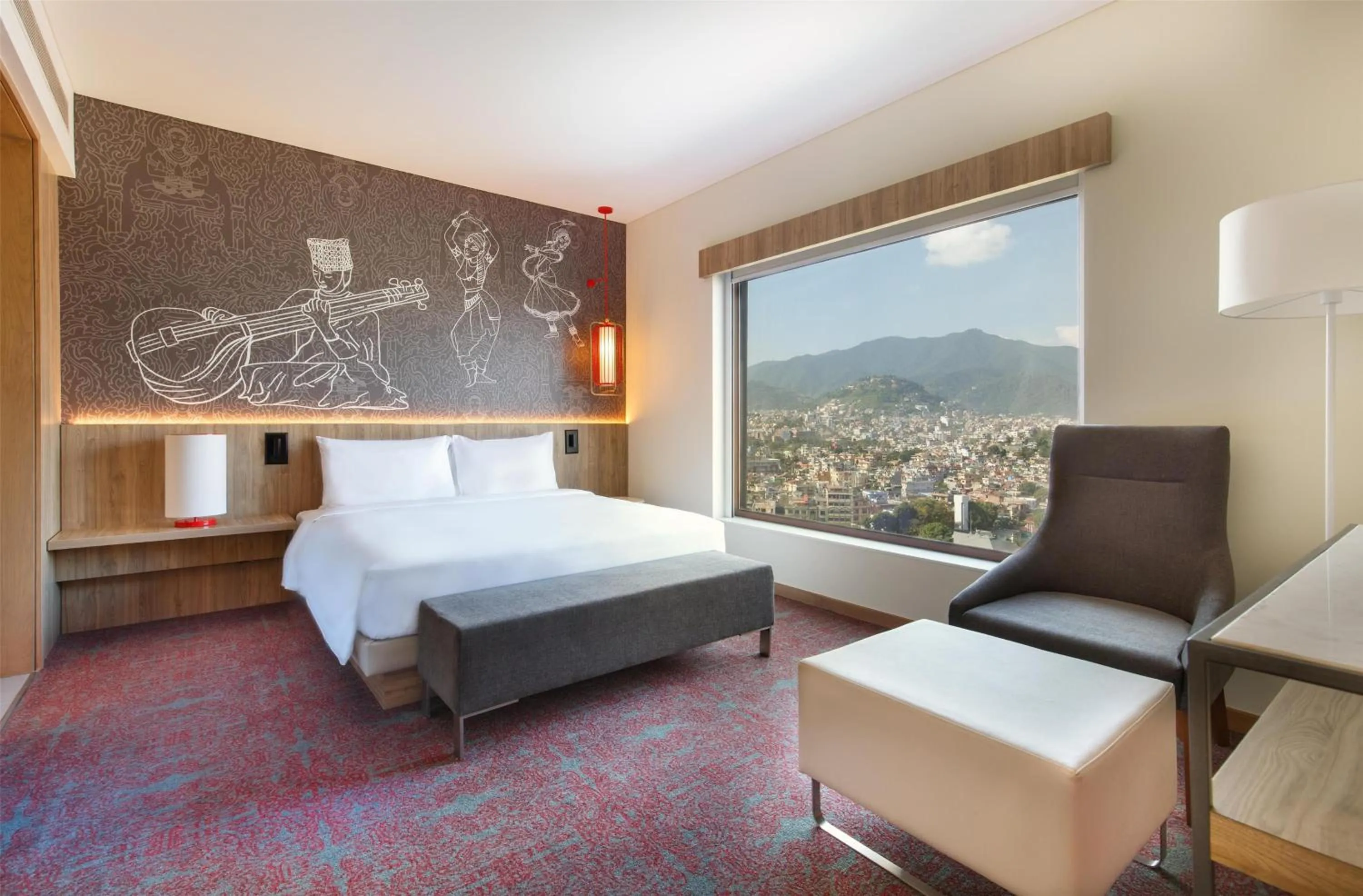 Photo of the whole room, Bed in Hyatt Centric Soalteemode Kathmandu