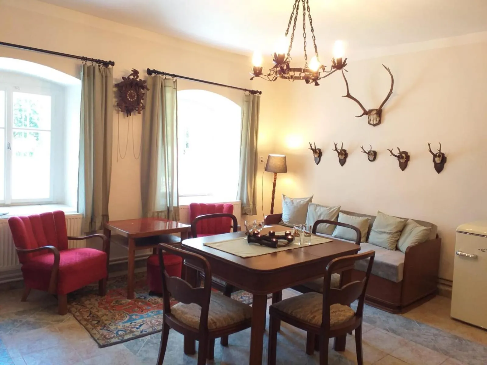 Dining area in Hájovna hradu Houska