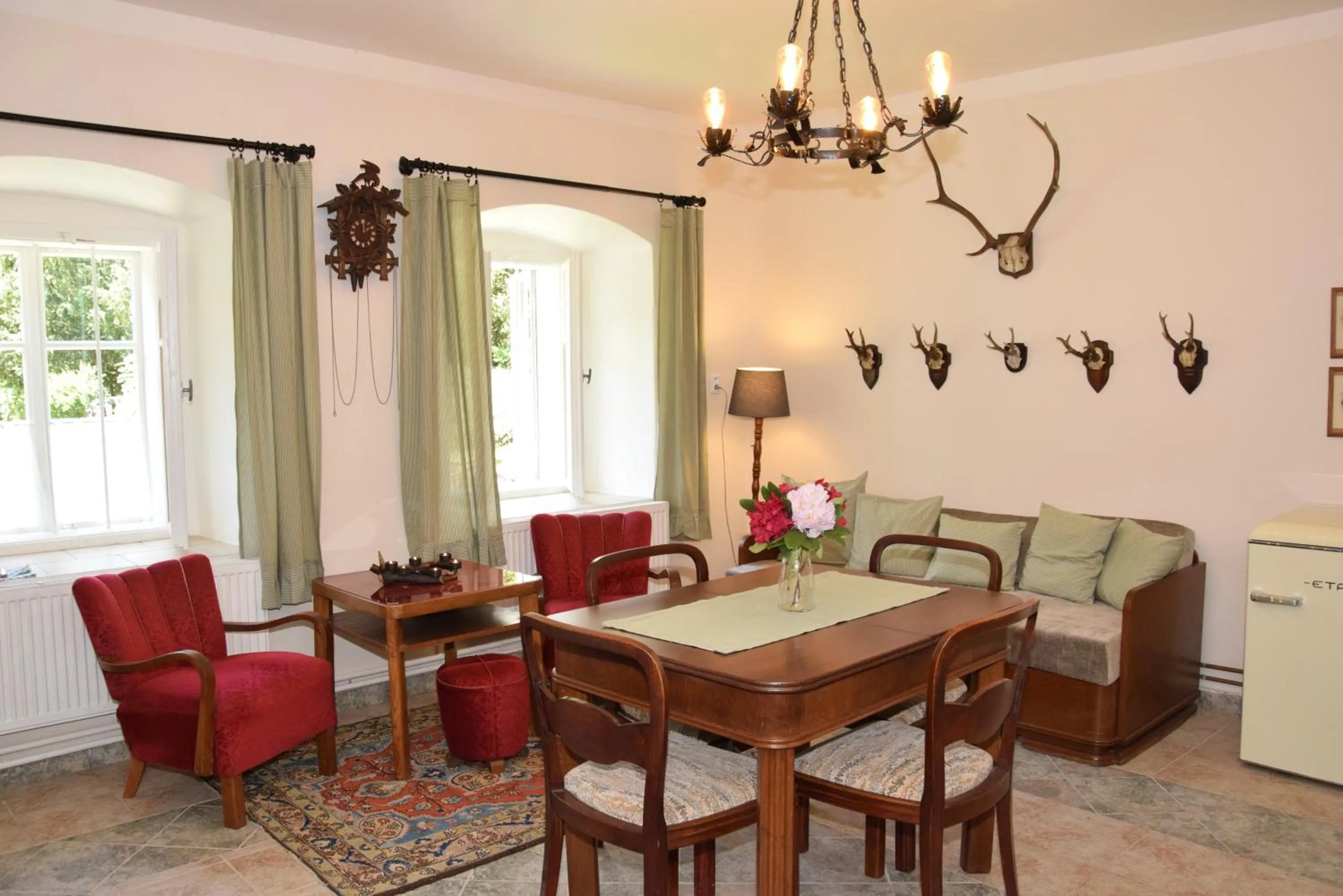 Living room in Hájovna hradu Houska