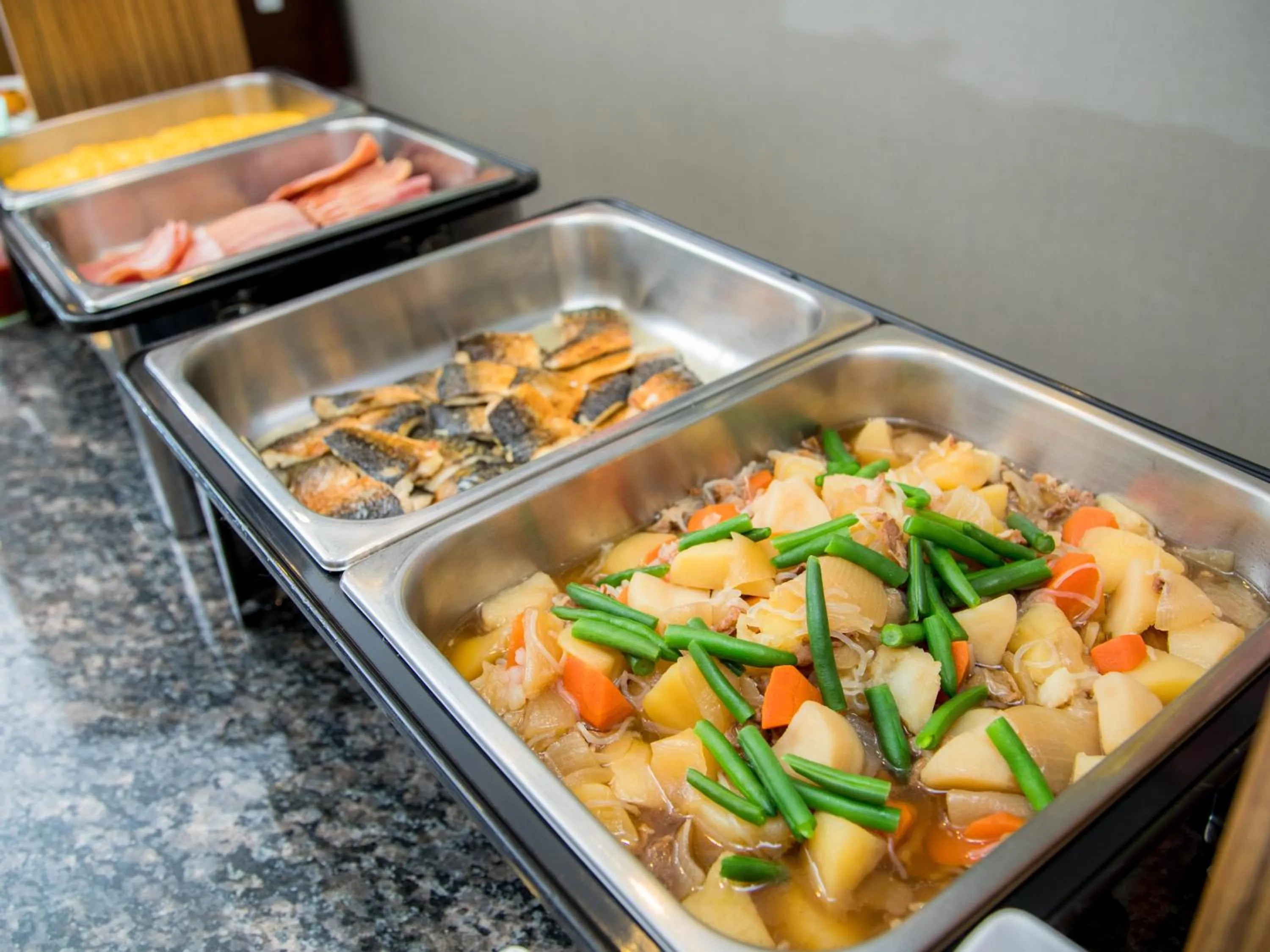 Buffet breakfast in Super Hotel Saitama Omiya West