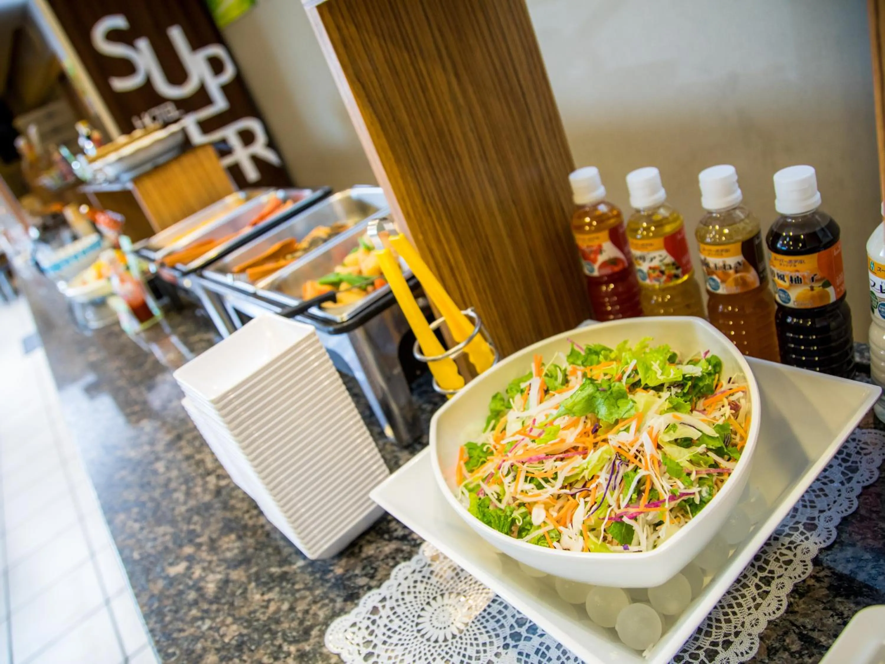 Buffet breakfast in Super Hotel Saitama Omiya West