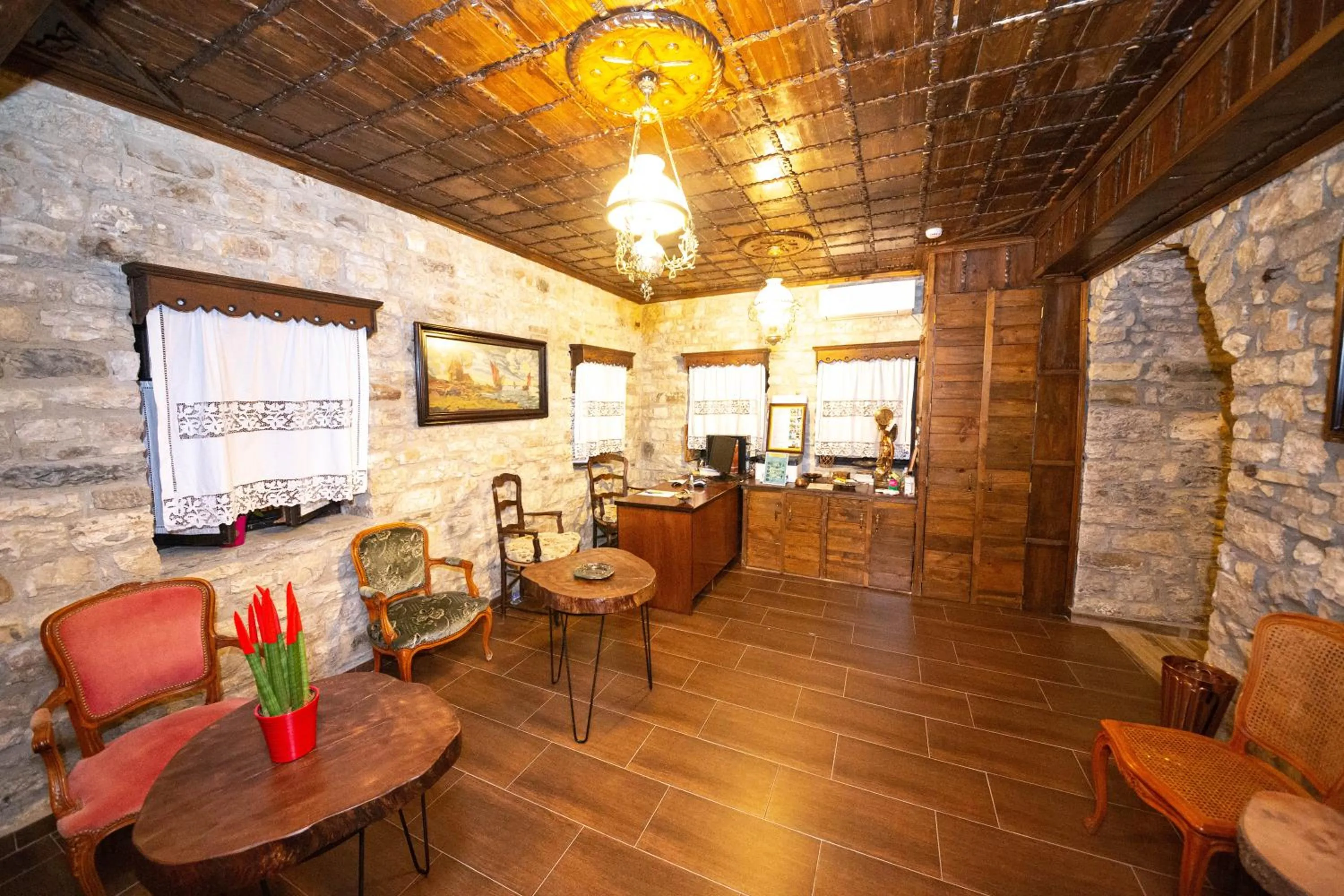 Lobby or reception in Berati Castle Hotel