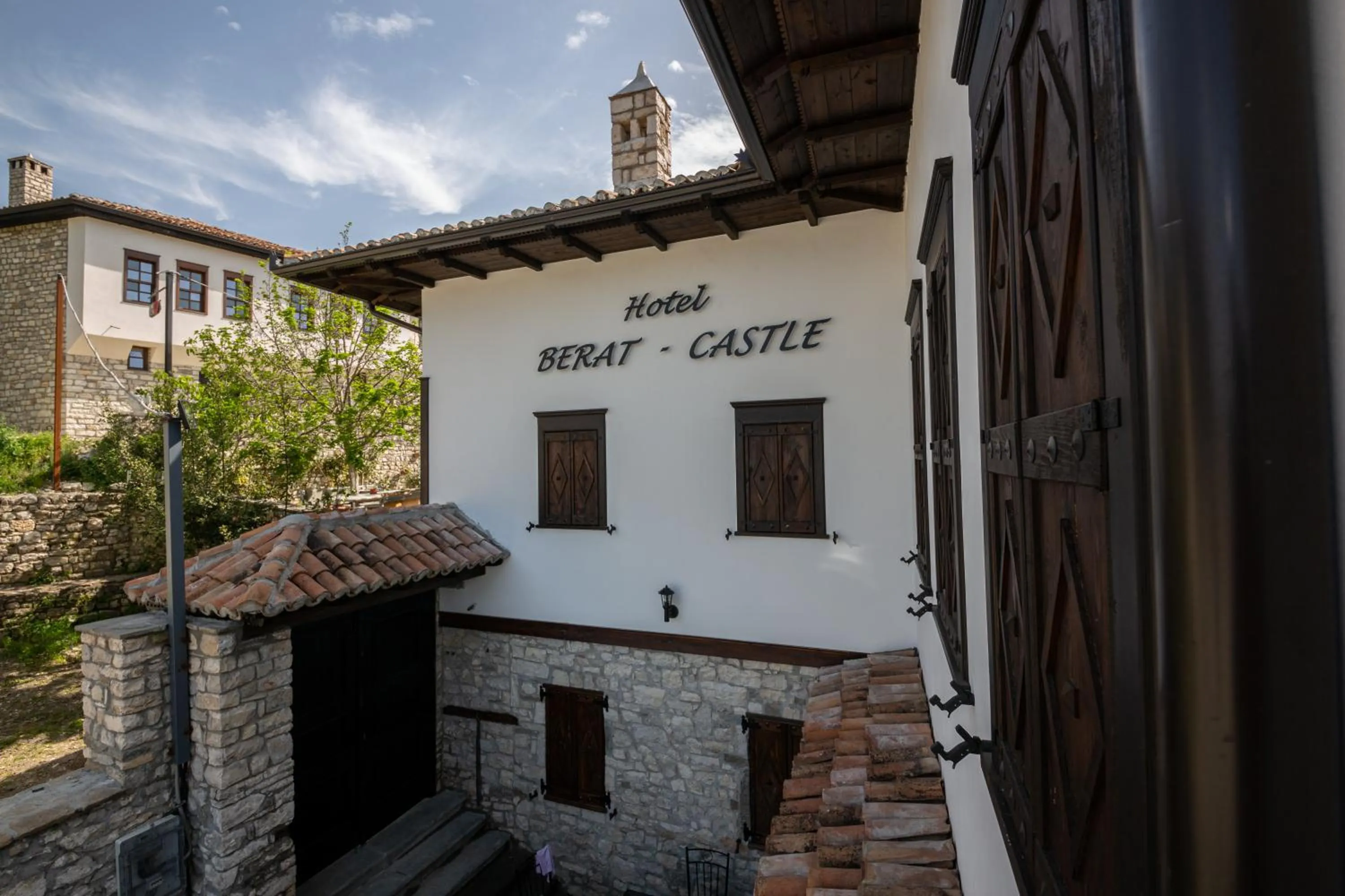 Property building in Berati Castle Hotel