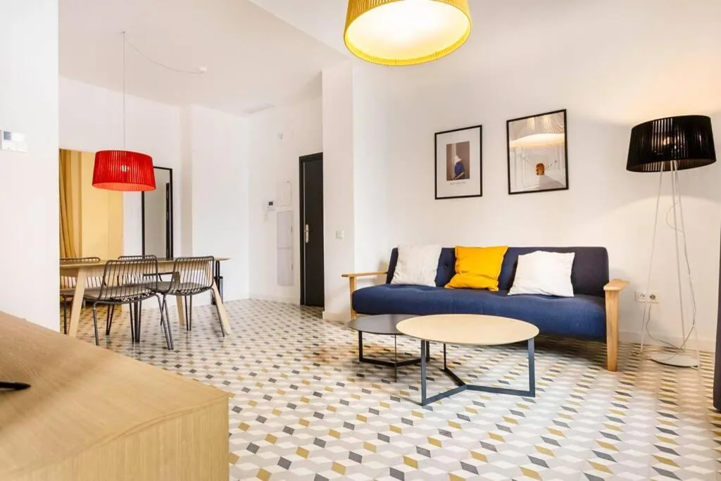 Living room in Pop Art, 2BD ground Central Apartment