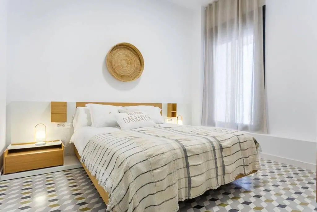 Bedroom, Bed in Pop Art, 2BD ground Central Apartment