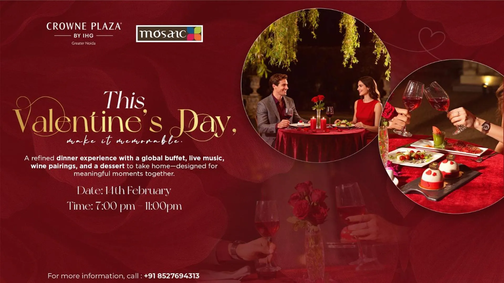 Restaurant/places to eat in Crowne Plaza Greater Noida by IHG