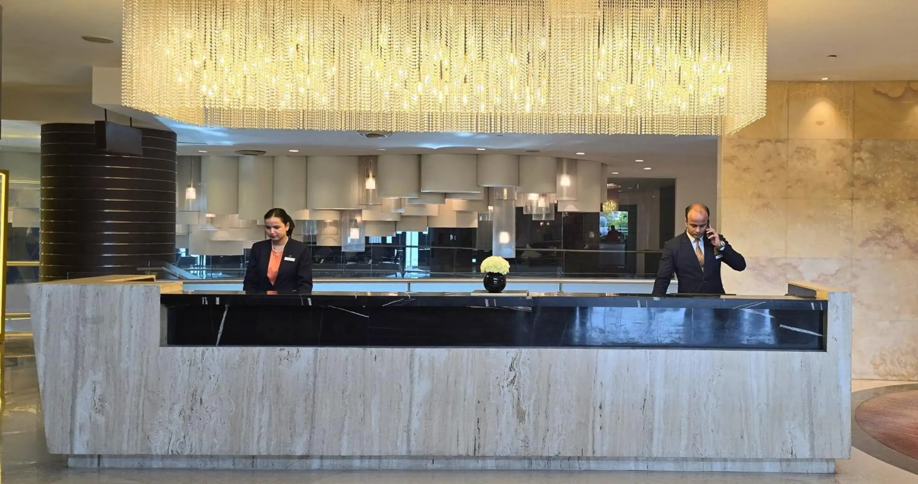 Lobby or reception in Crowne Plaza Greater Noida by IHG Lobby or reception in Crowne Plaza Greater Noida by IHG