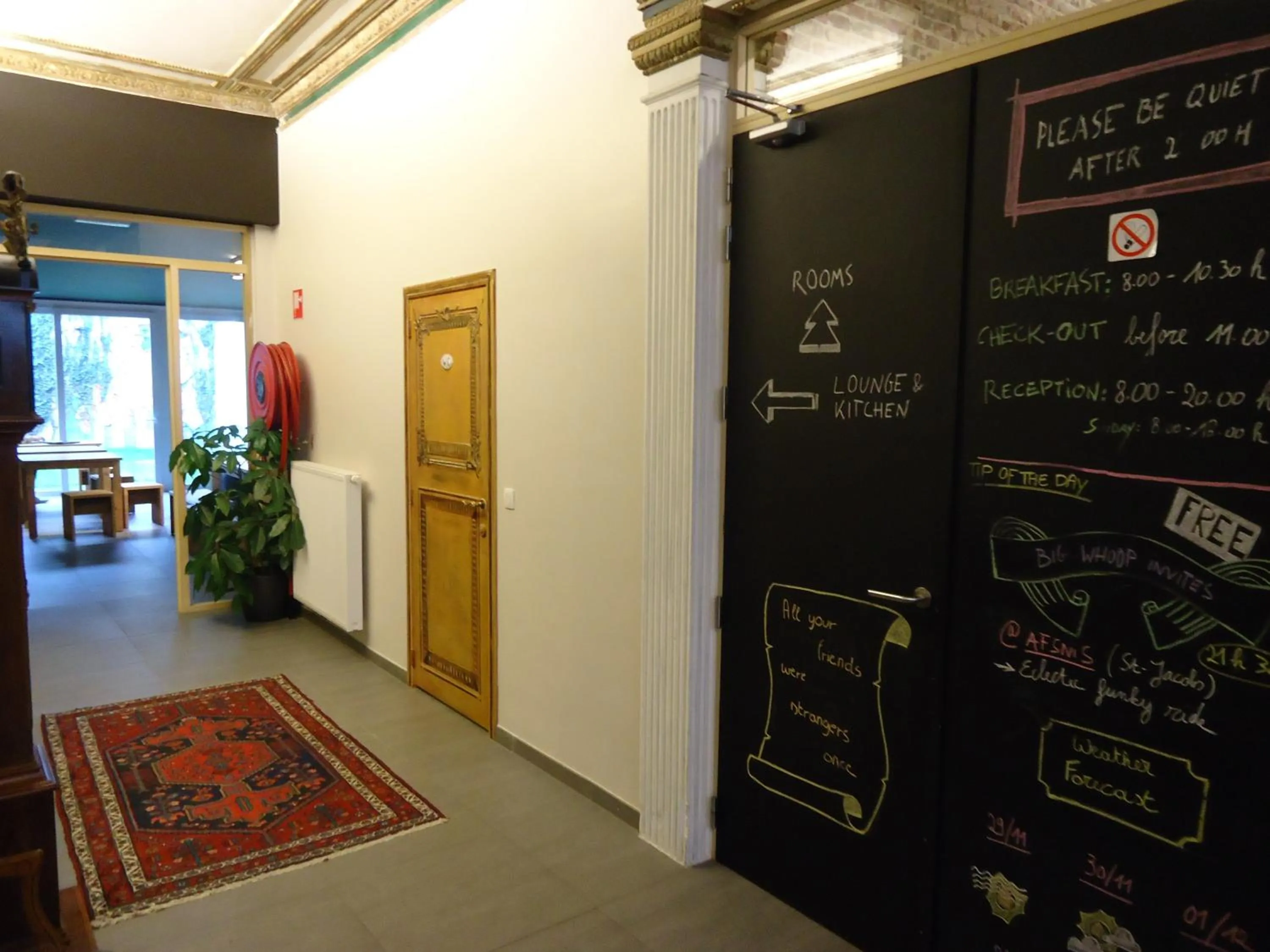 Lobby or reception in KaBa Hostel