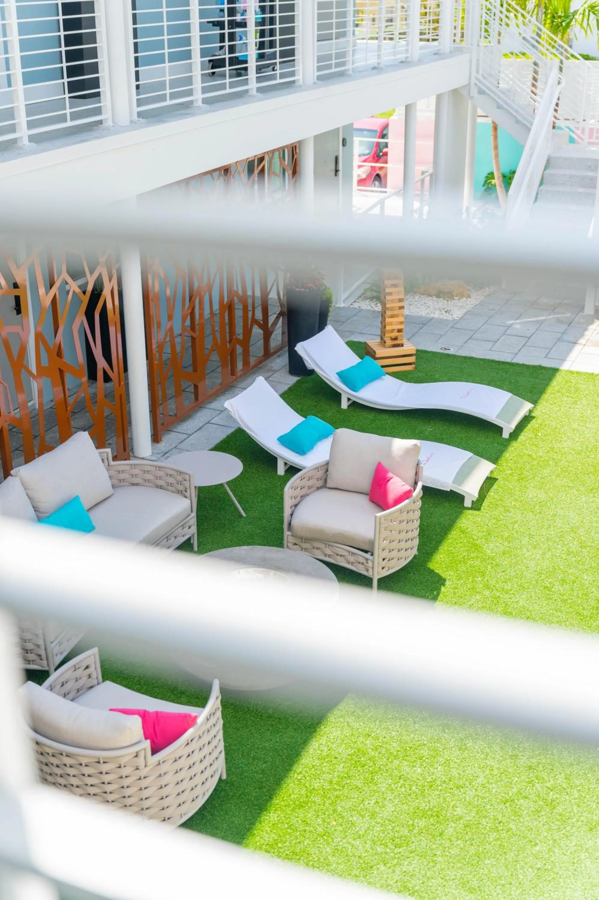 Inner courtyard view in The Saint Hotel