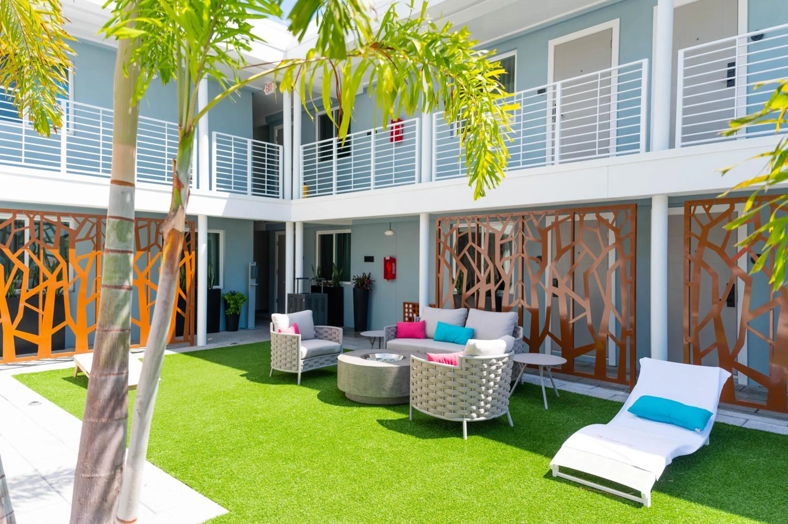 Inner courtyard view in The Saint Hotel