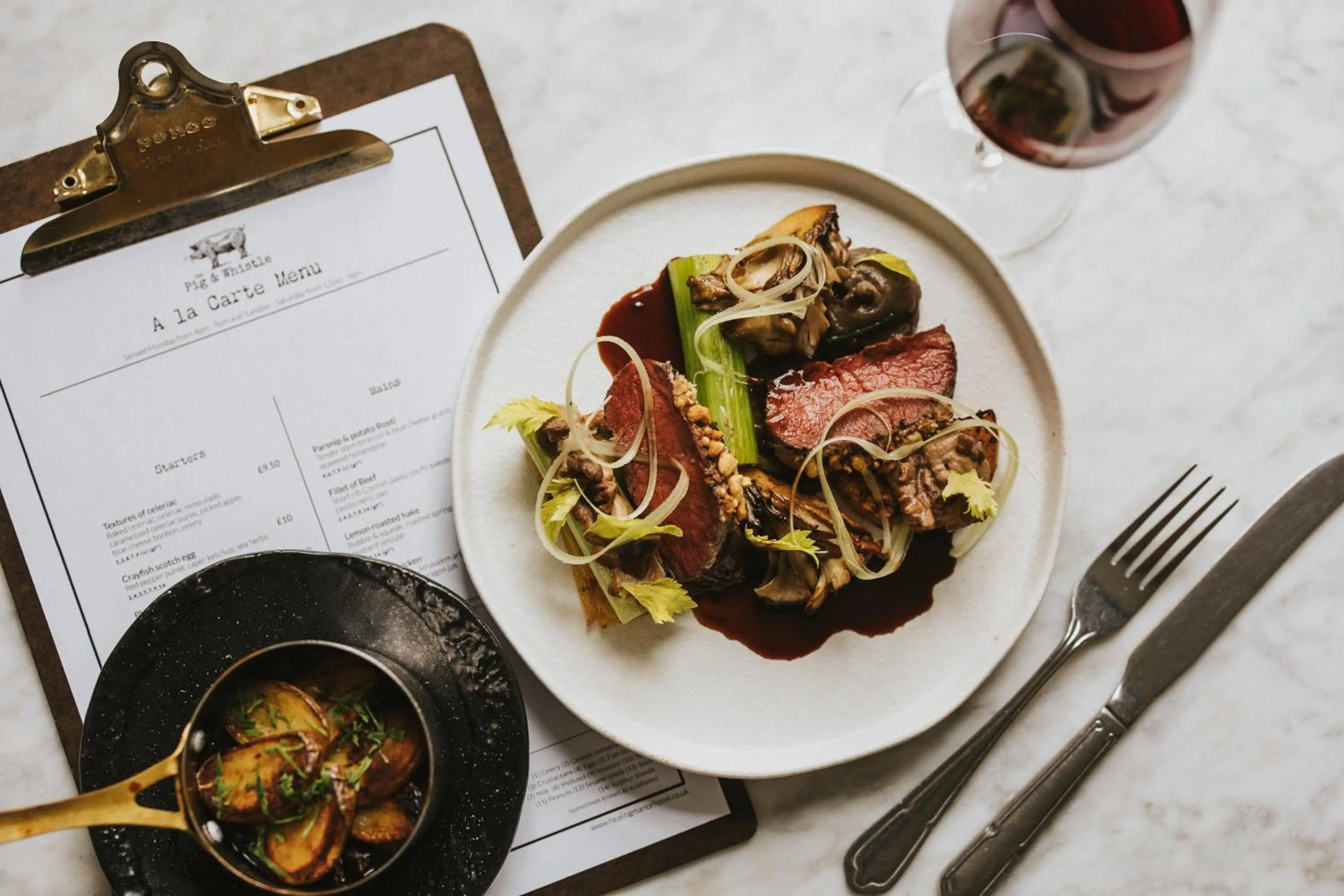 Food close-up in Healing Manor Hotel