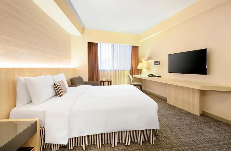 Bed in Caesar Park Hotel Taipei