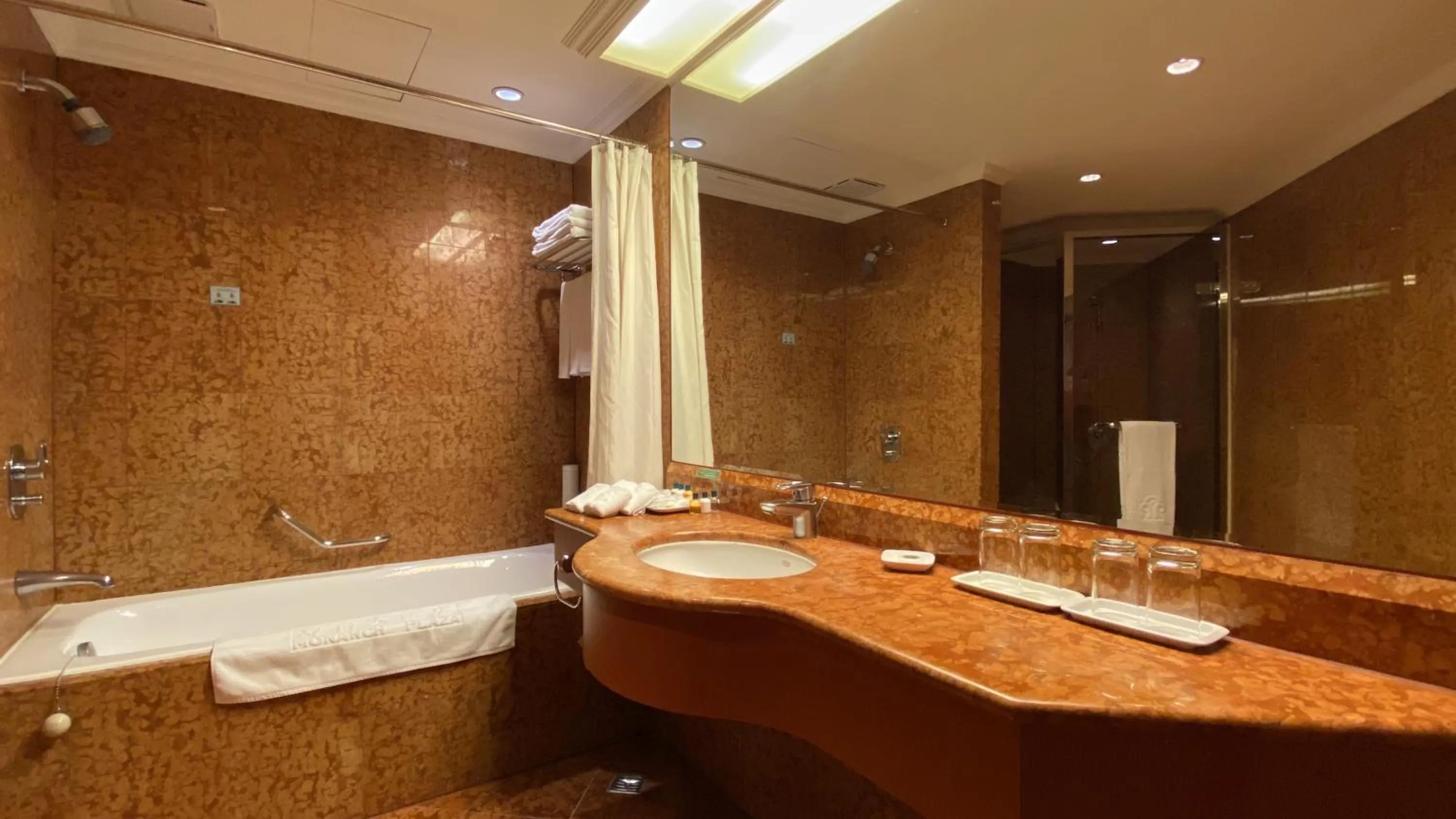 Toilet in Monarch Plaza Hotel