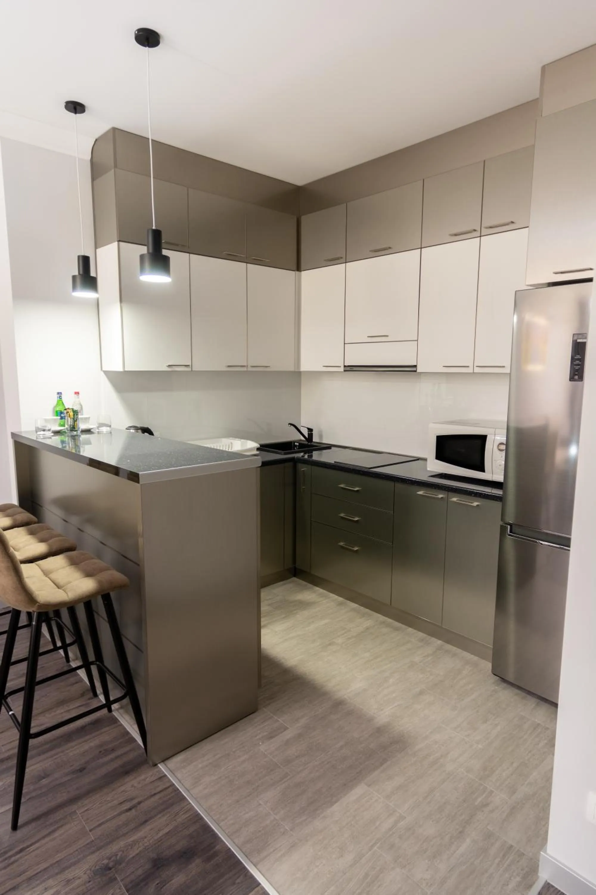 Kitchen or kitchenette in Downtown Suites Yerevan