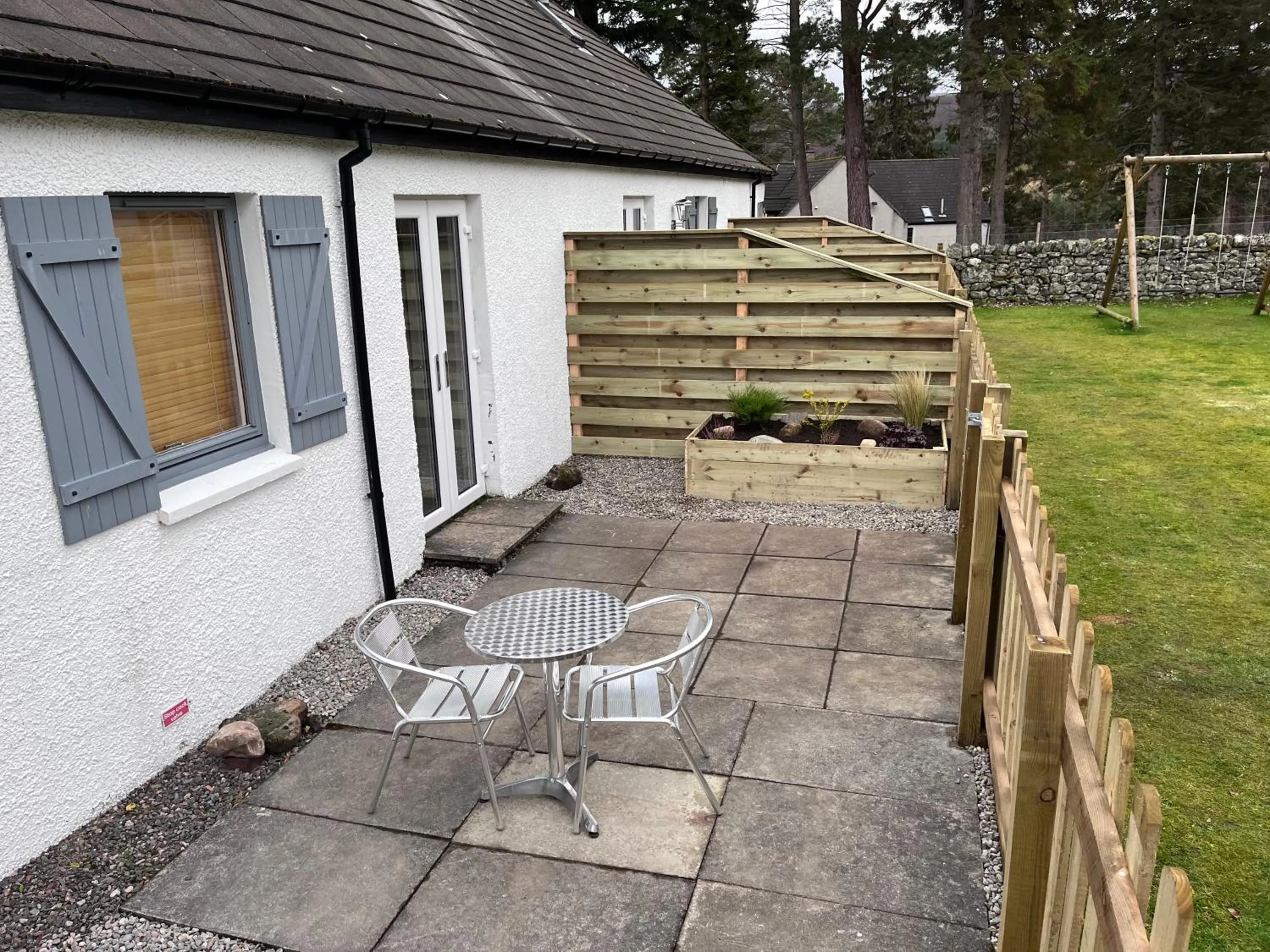 Patio in Highland Holiday Cottages