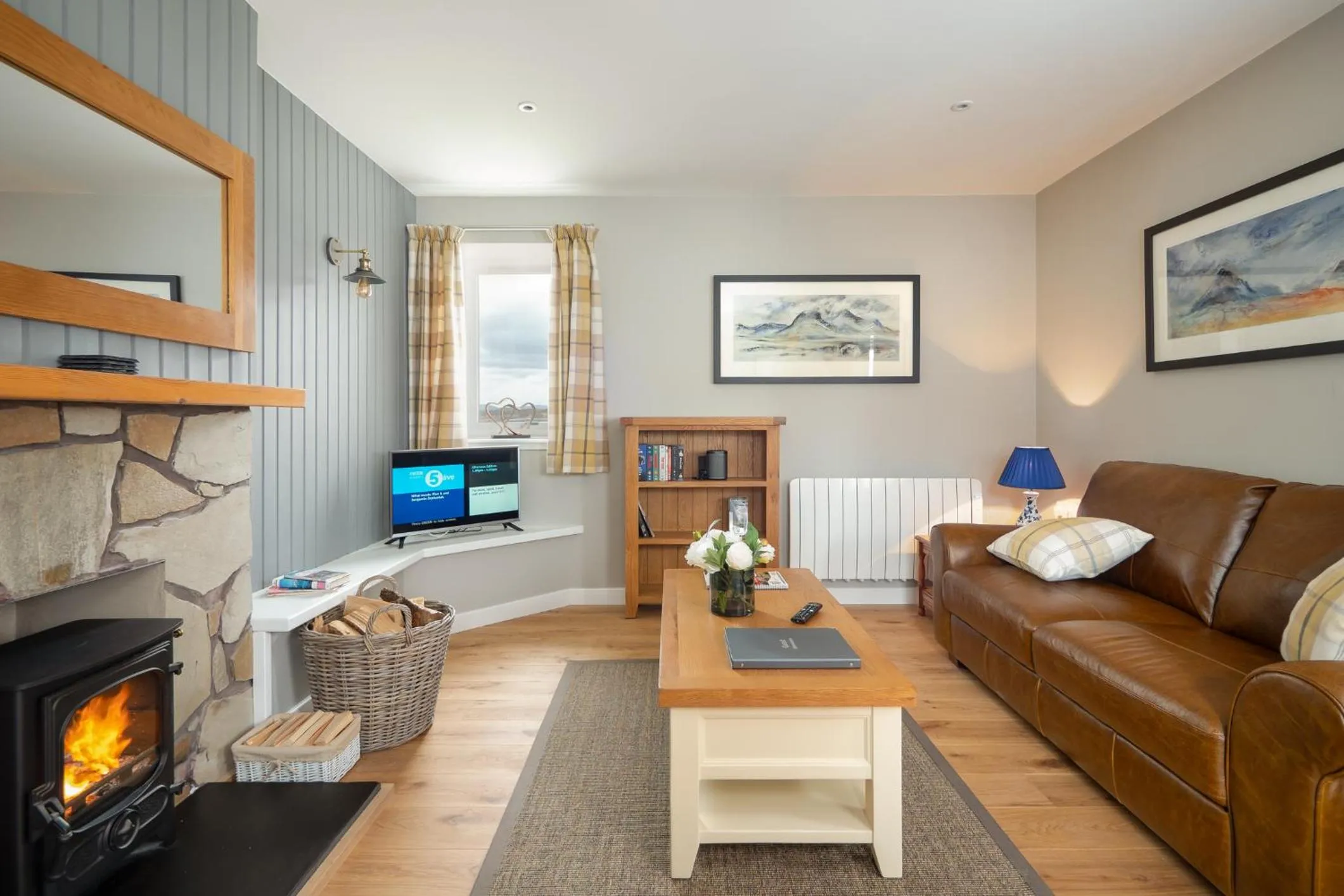 Living room in Highland Holiday Cottages