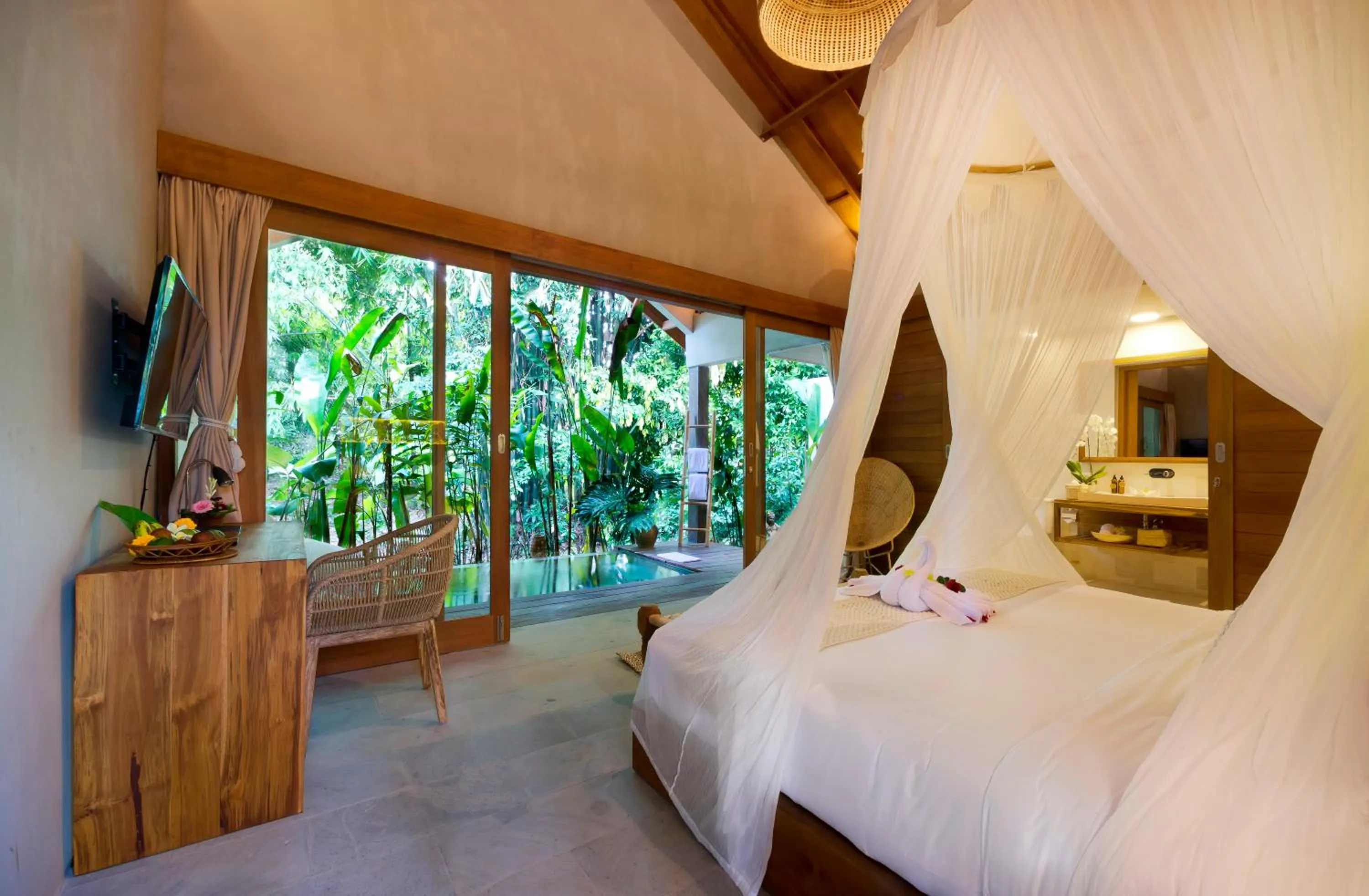 Bed in Kalapa Boutique Resort & Yoga