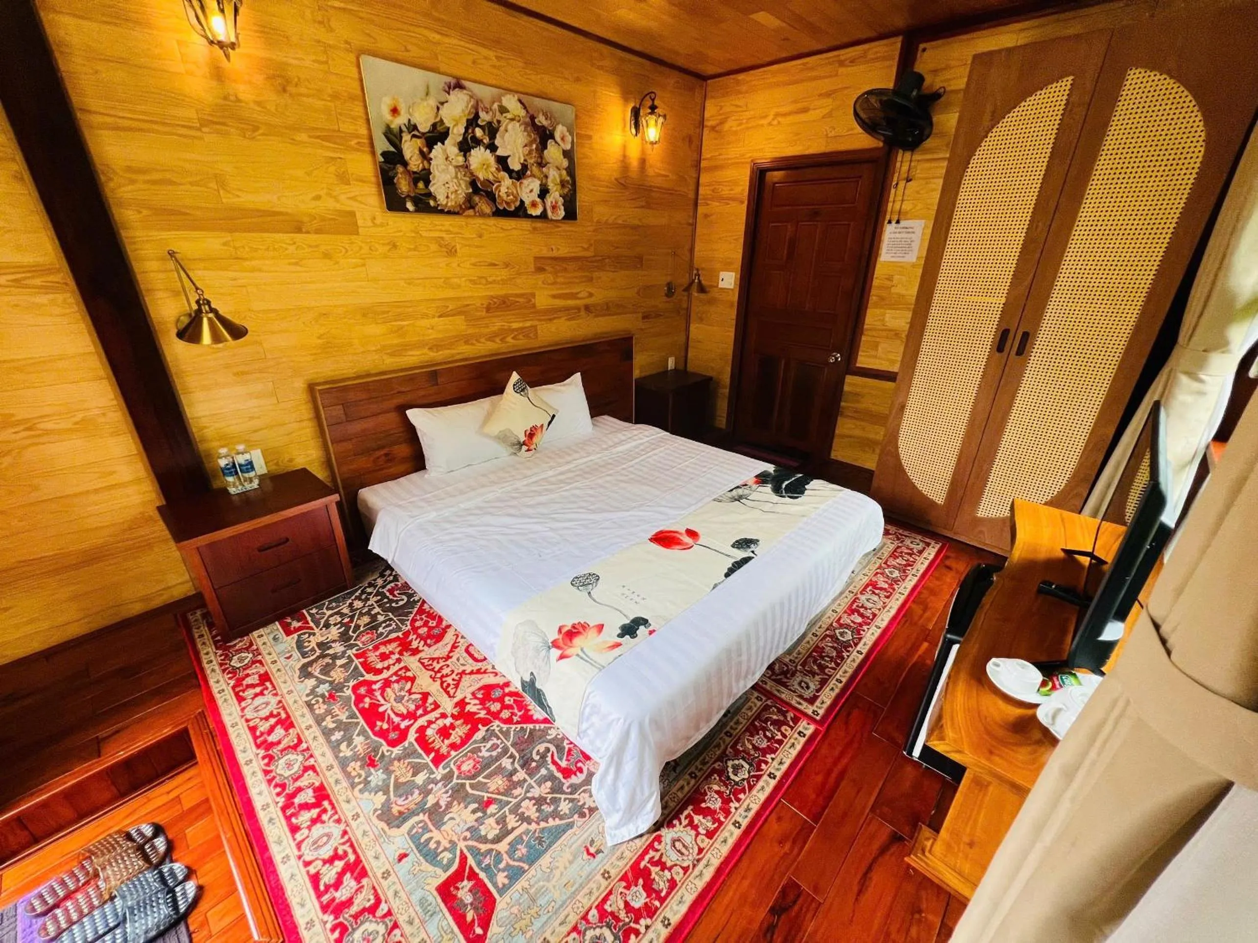 Bed in BAZAN HOME - Hotel & Bungalow