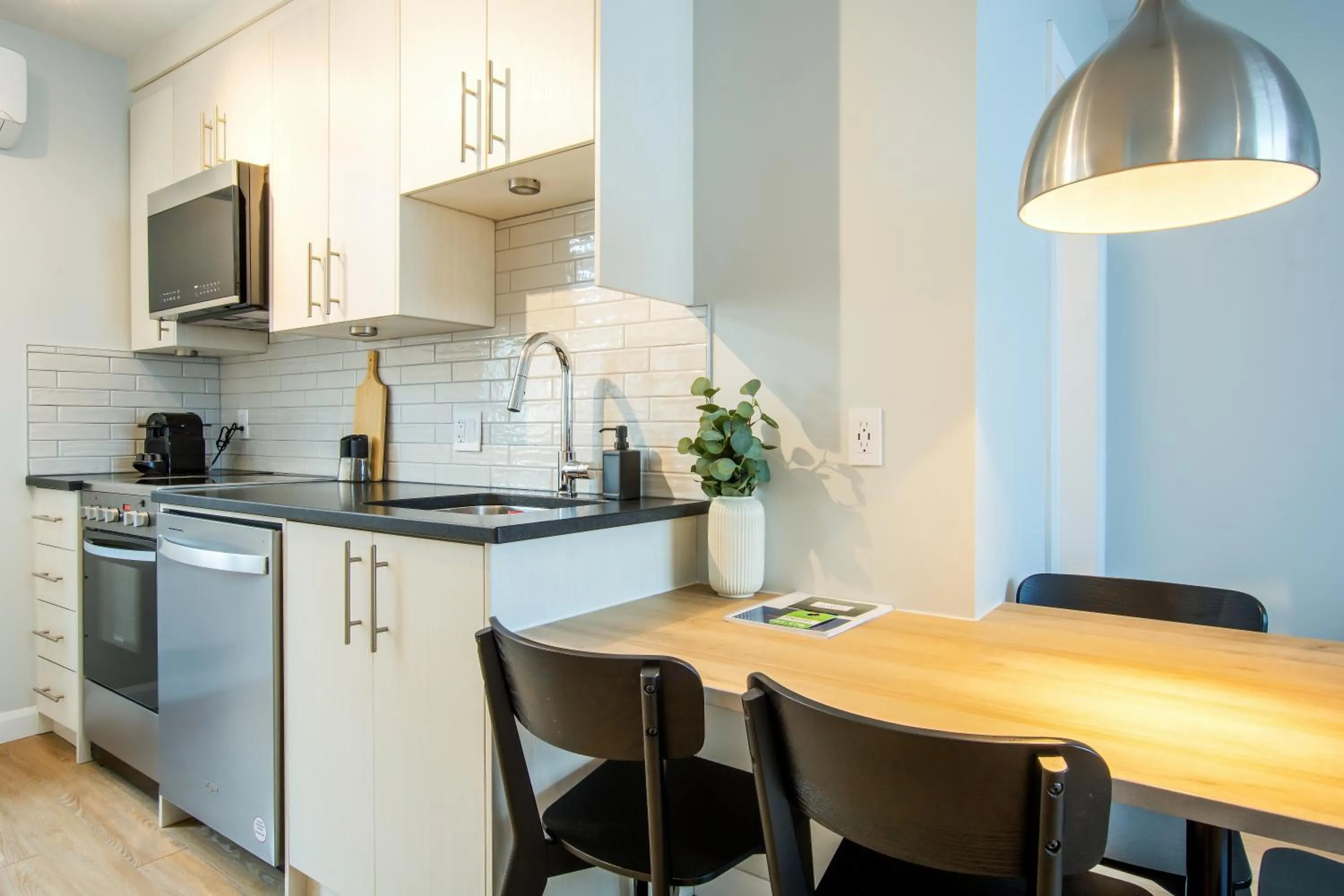 stove in Appart hôtel Le Saint-Anselme