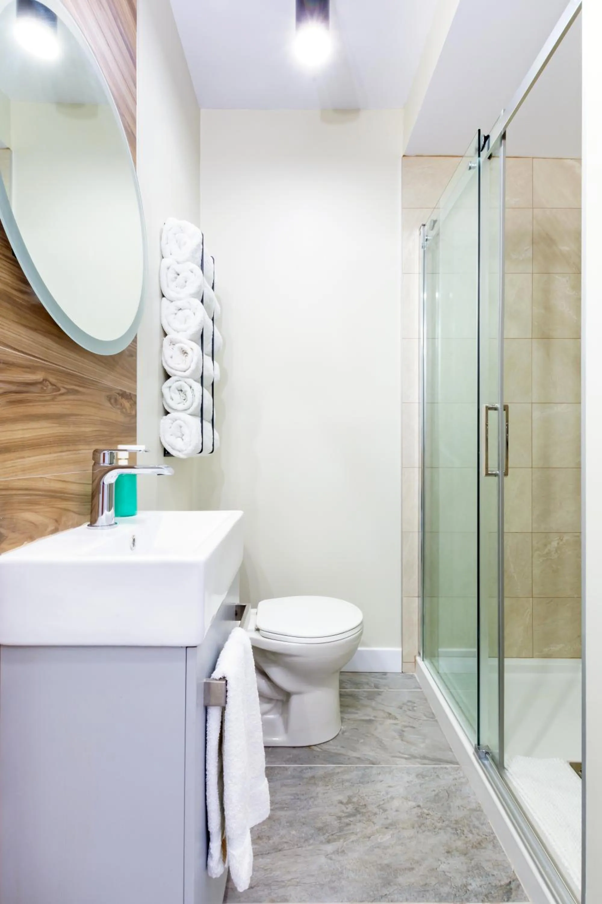 Bathroom in Appart hôtel Le Saint-Anselme