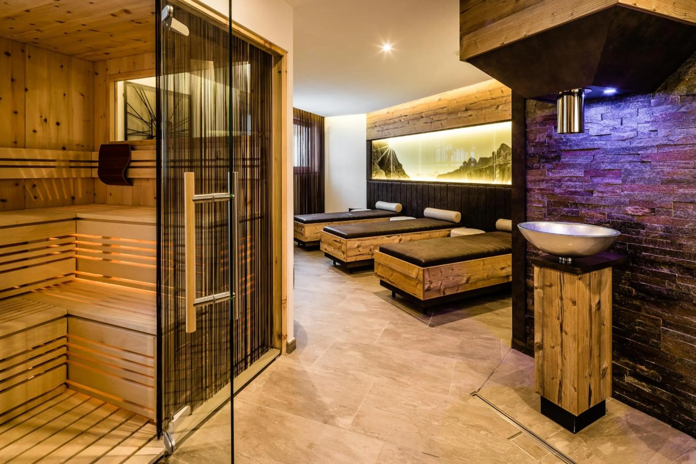 Sauna in Apartments Hotel Garden