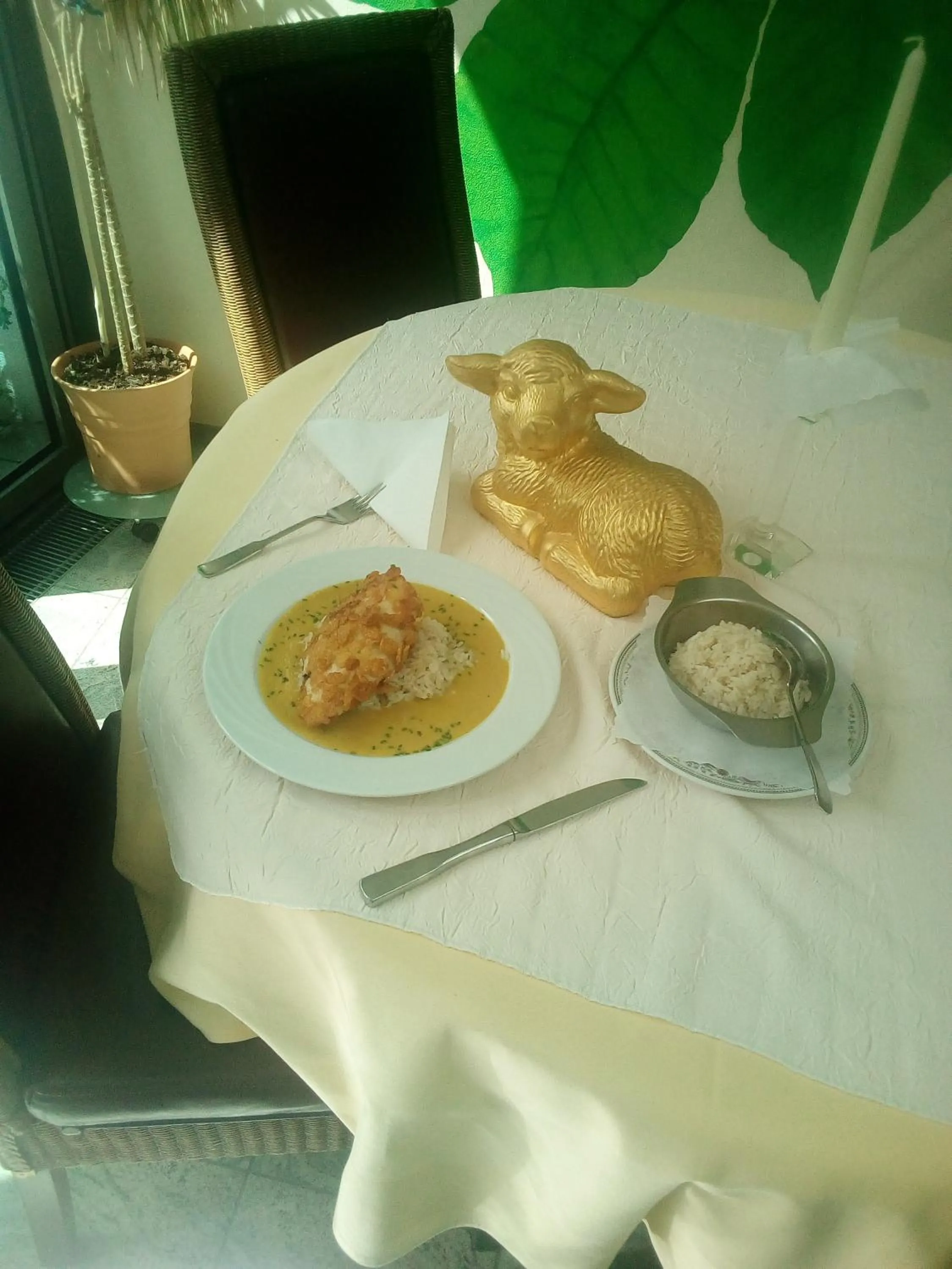 Food close-up in Hotel-Restaurant Goldenes Lamm