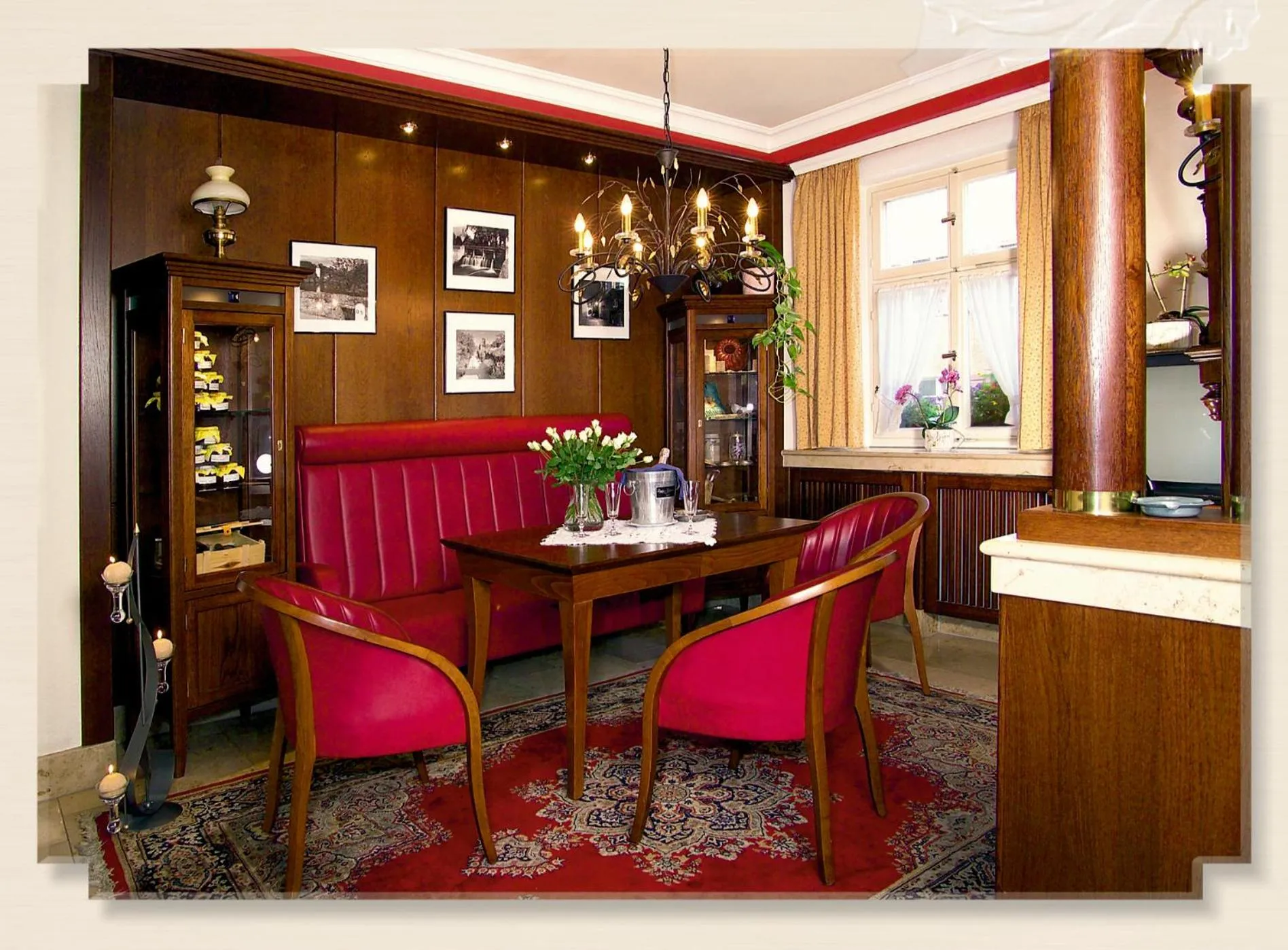 Lobby or reception in Hotel-Restaurant Goldenes Lamm