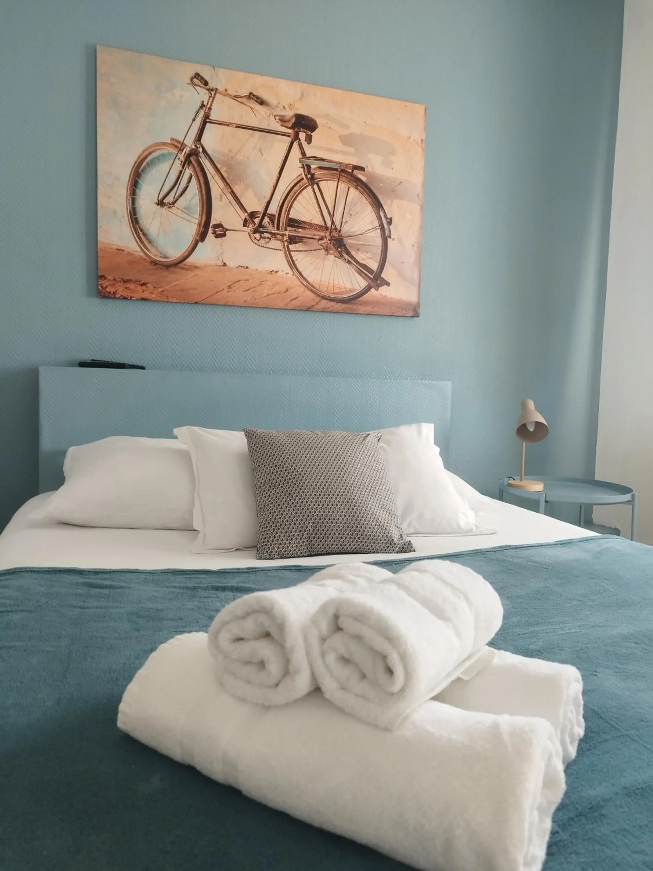 Bedroom, Bed in Hôtel Les Thermes