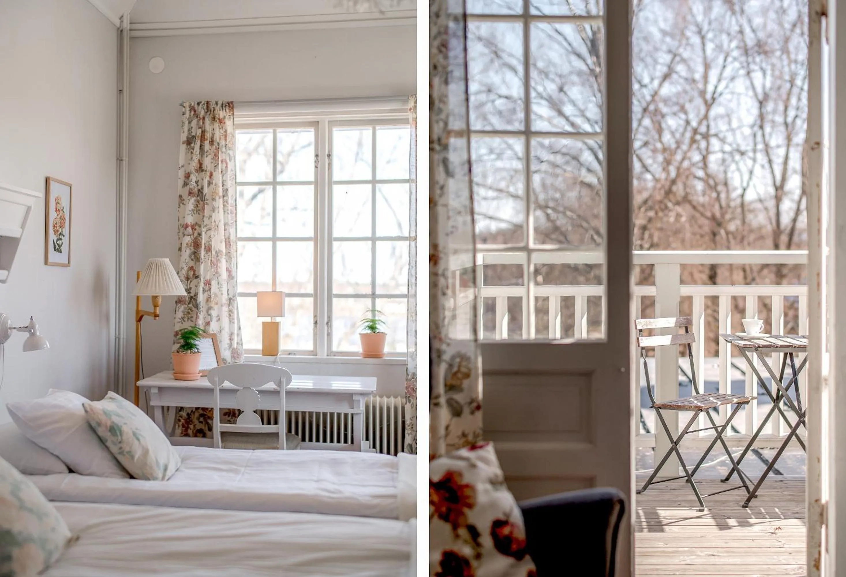 Property building, Bed in Wij Trädgårdskök på Wij Trädgårdar