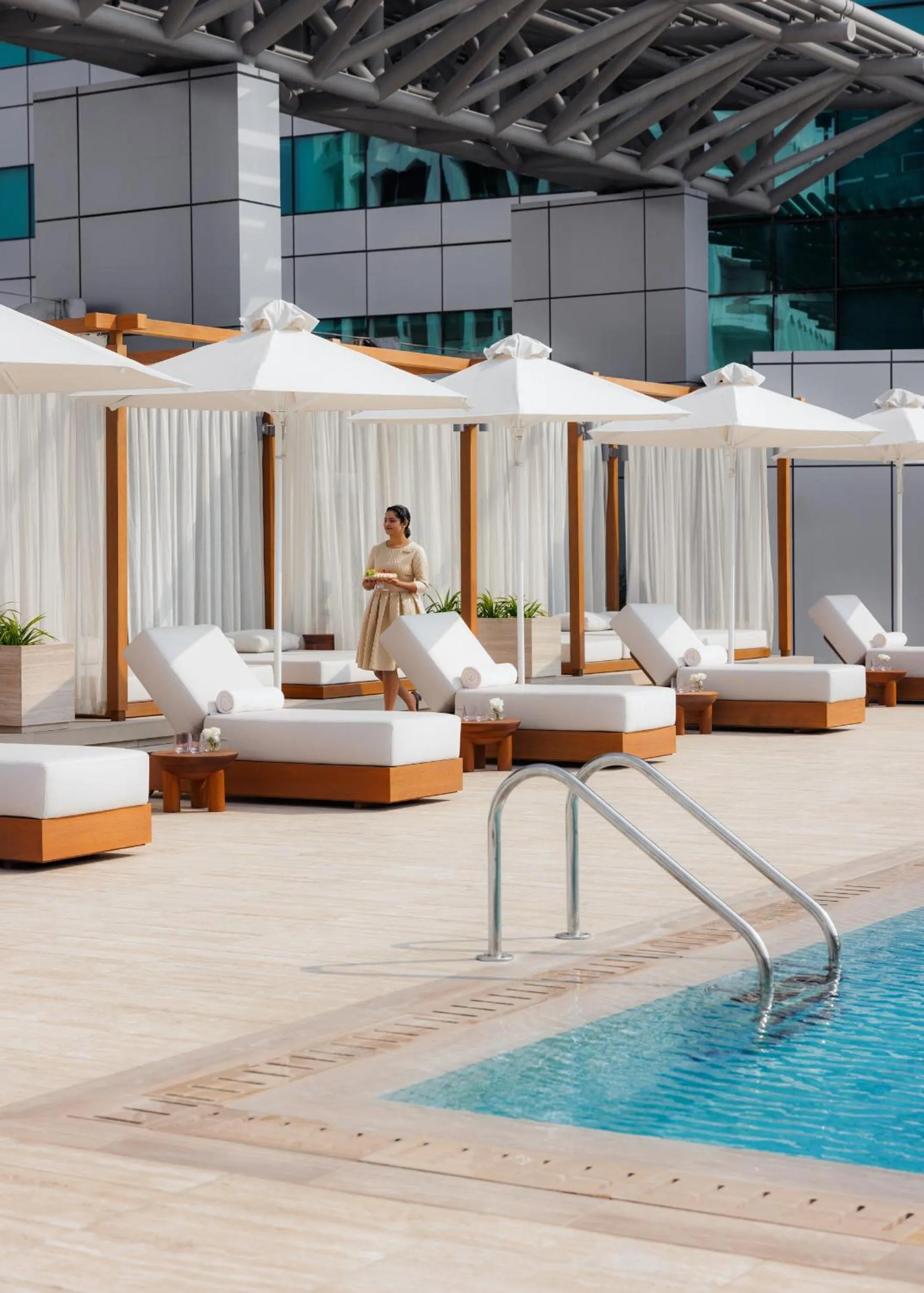 Pool view in Jumeirah Living World Trade Centre Dubai