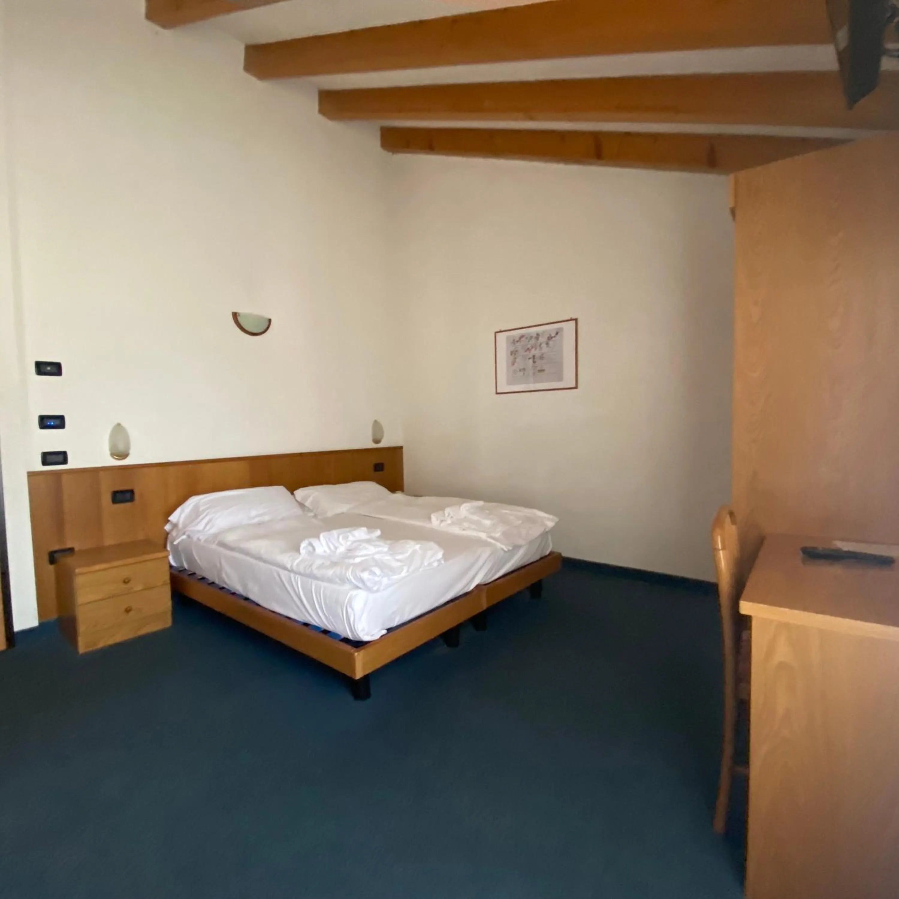 Bed in Hotel Olisamir