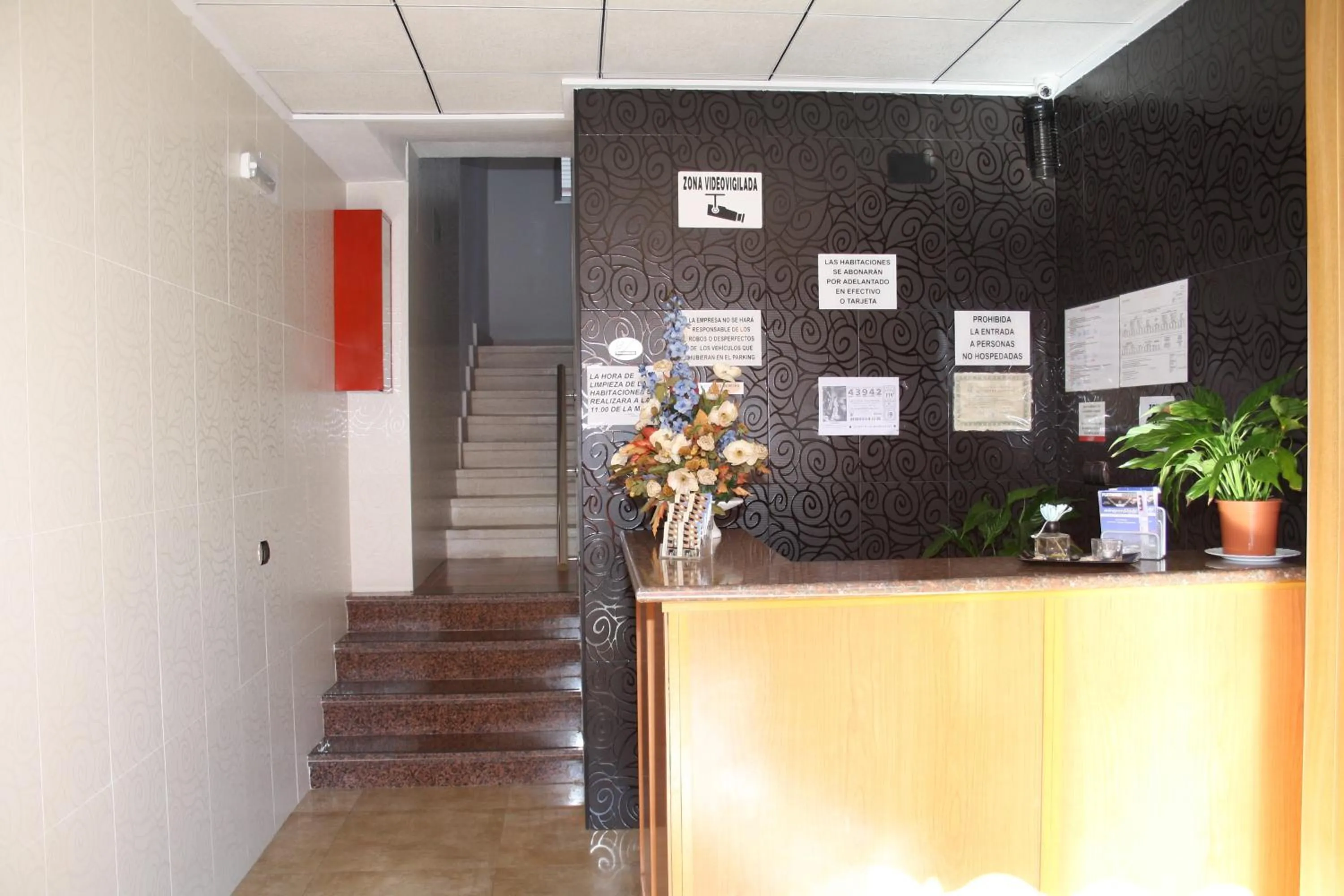 Lobby or reception in Pension Colón