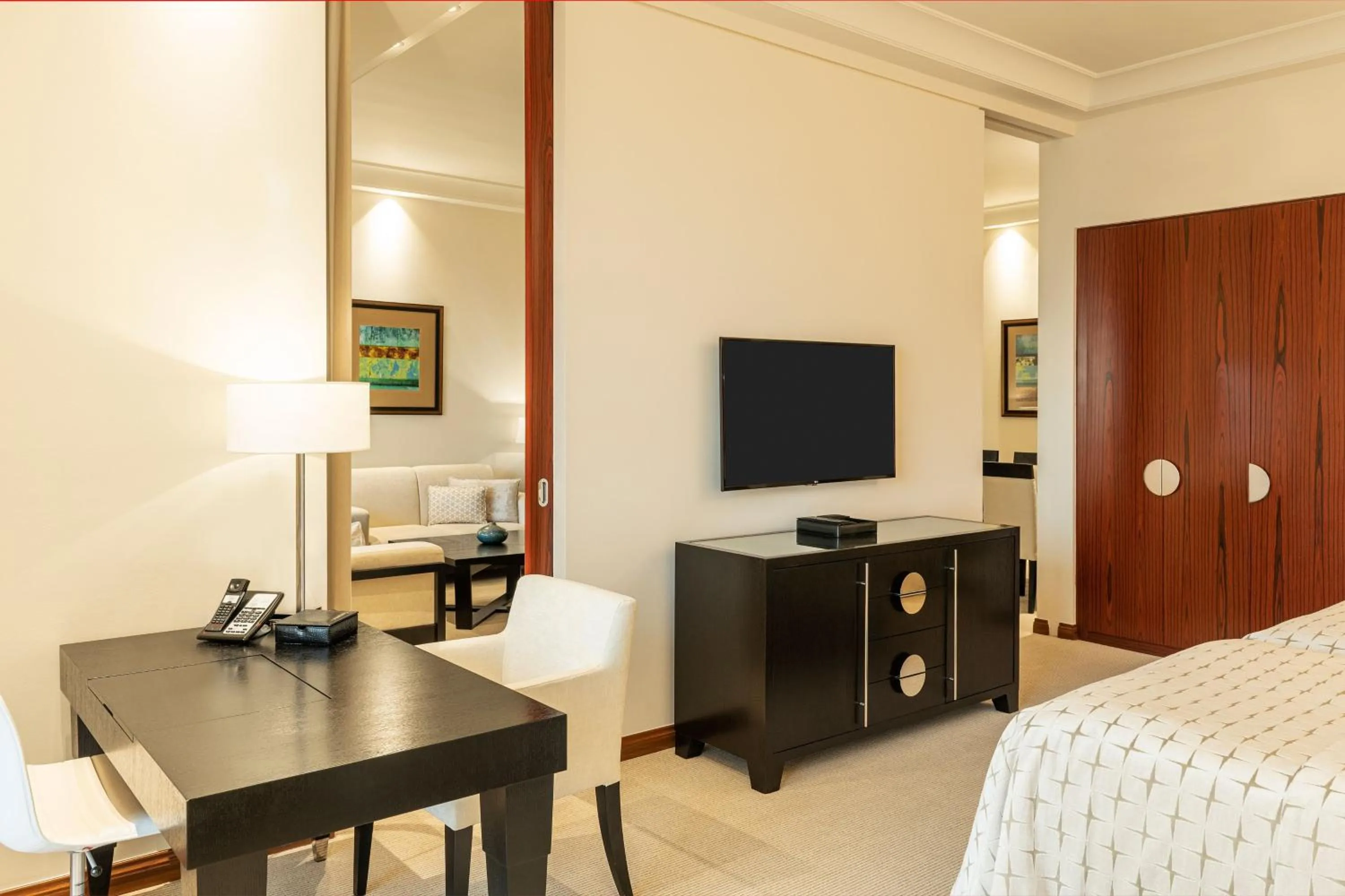 Bedroom, Bed in Grosvenor House, a Luxury Collection Hotel, Dubai