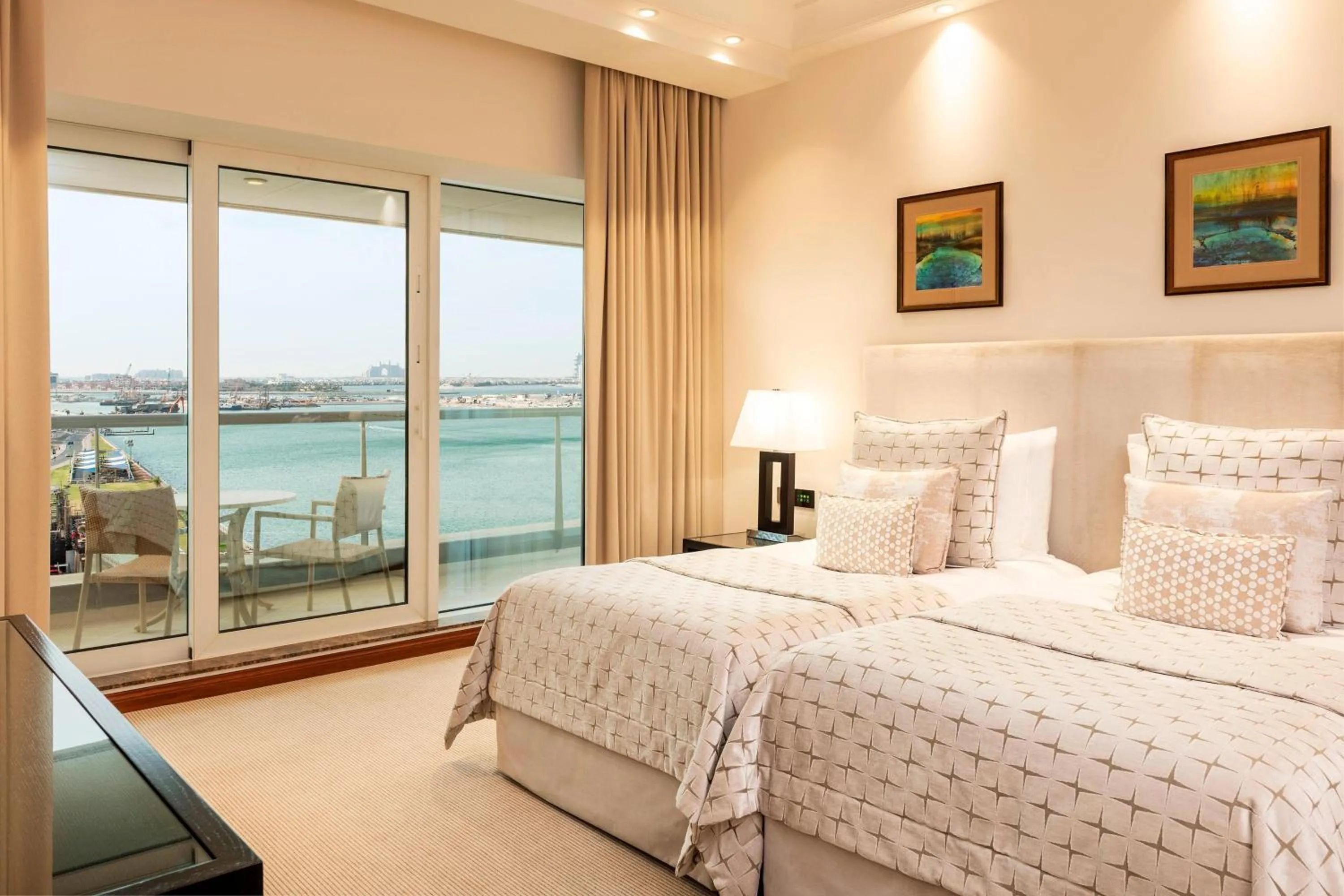 Bedroom, Bed in Grosvenor House, a Luxury Collection Hotel, Dubai