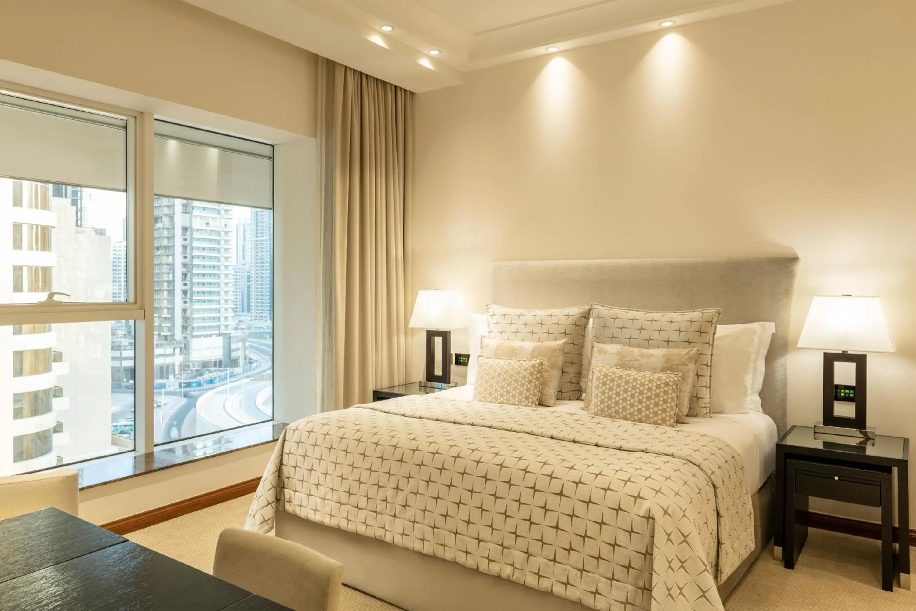 Bedroom, Bed in Grosvenor House, a Luxury Collection Hotel, Dubai