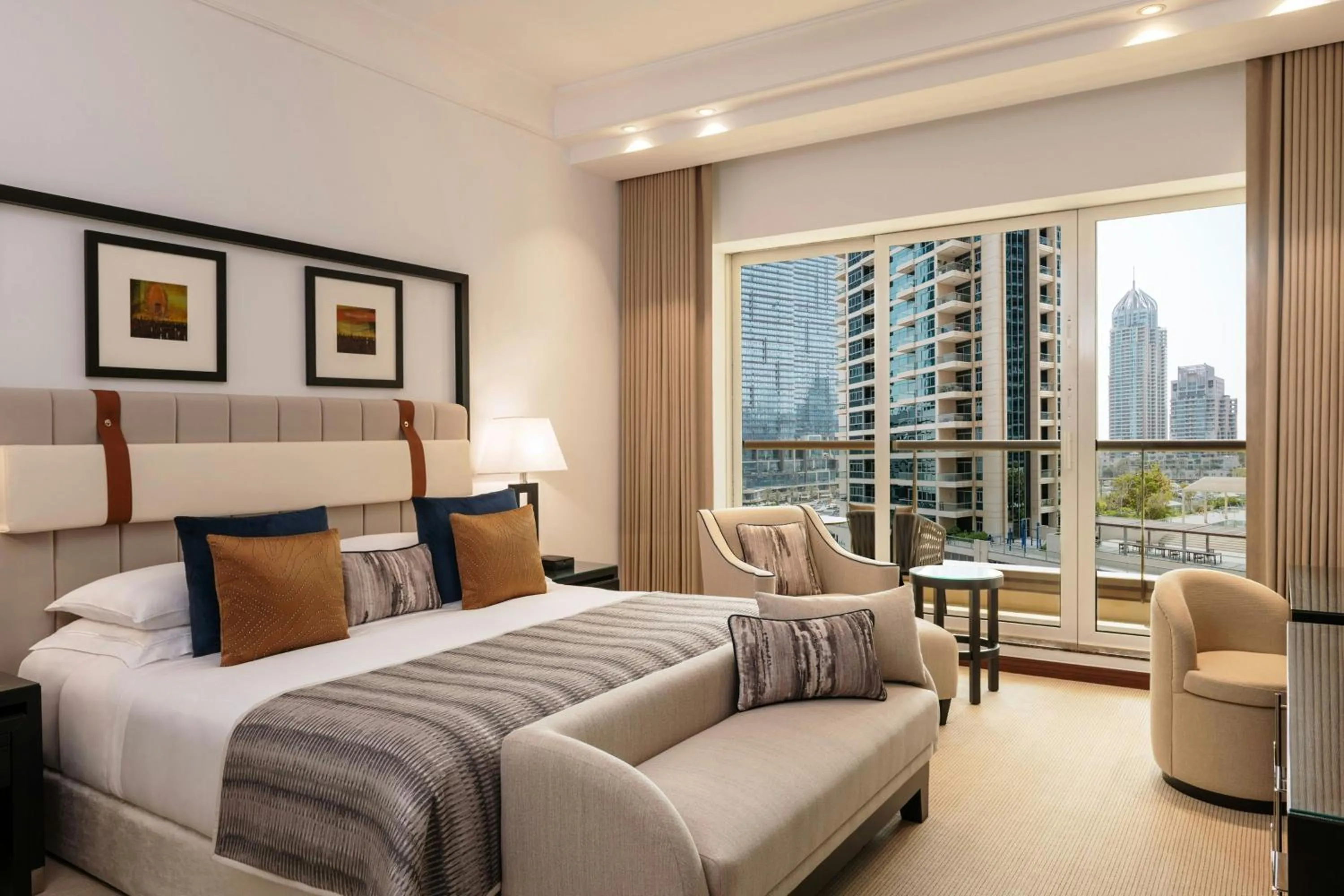 Bedroom, Bed in Grosvenor House, a Luxury Collection Hotel, Dubai