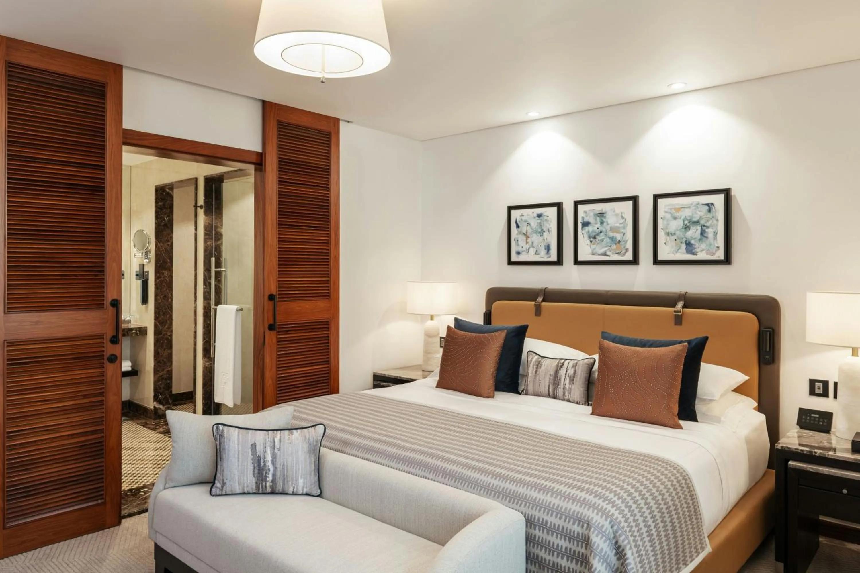 Bedroom, Bed in Grosvenor House, a Luxury Collection Hotel, Dubai