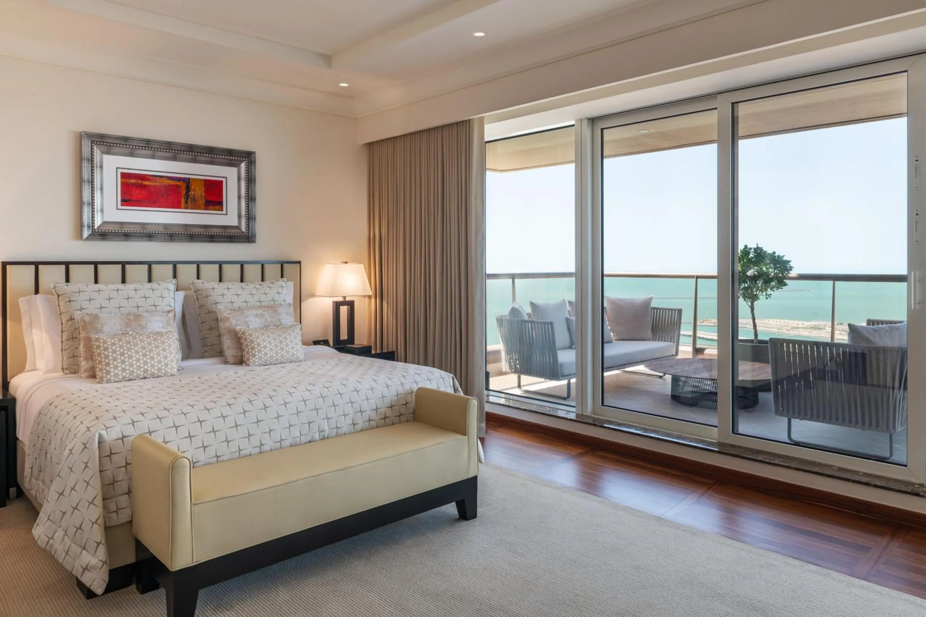 Bedroom, Bed in Grosvenor House, a Luxury Collection Hotel, Dubai
