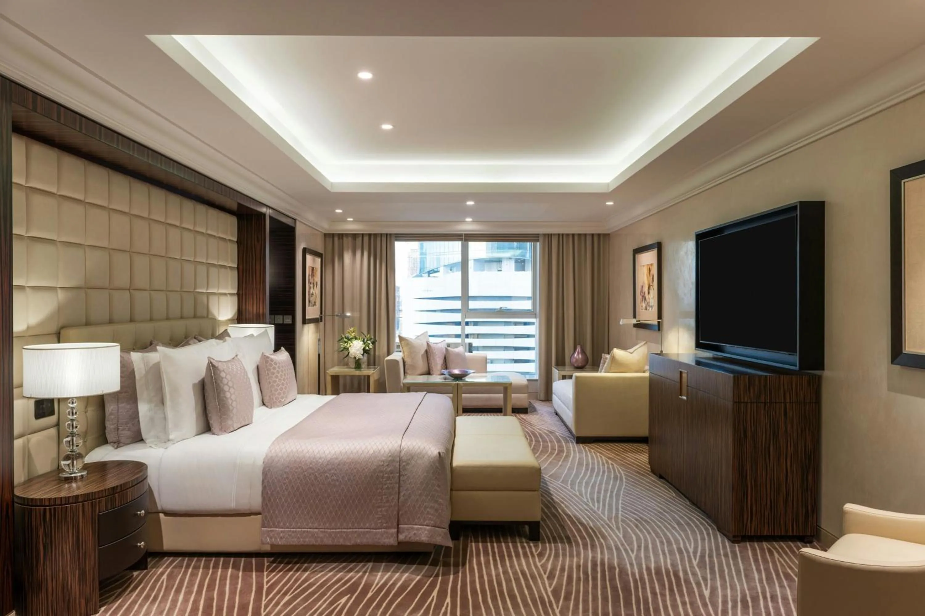 Bedroom, Bed in Grosvenor House, a Luxury Collection Hotel, Dubai