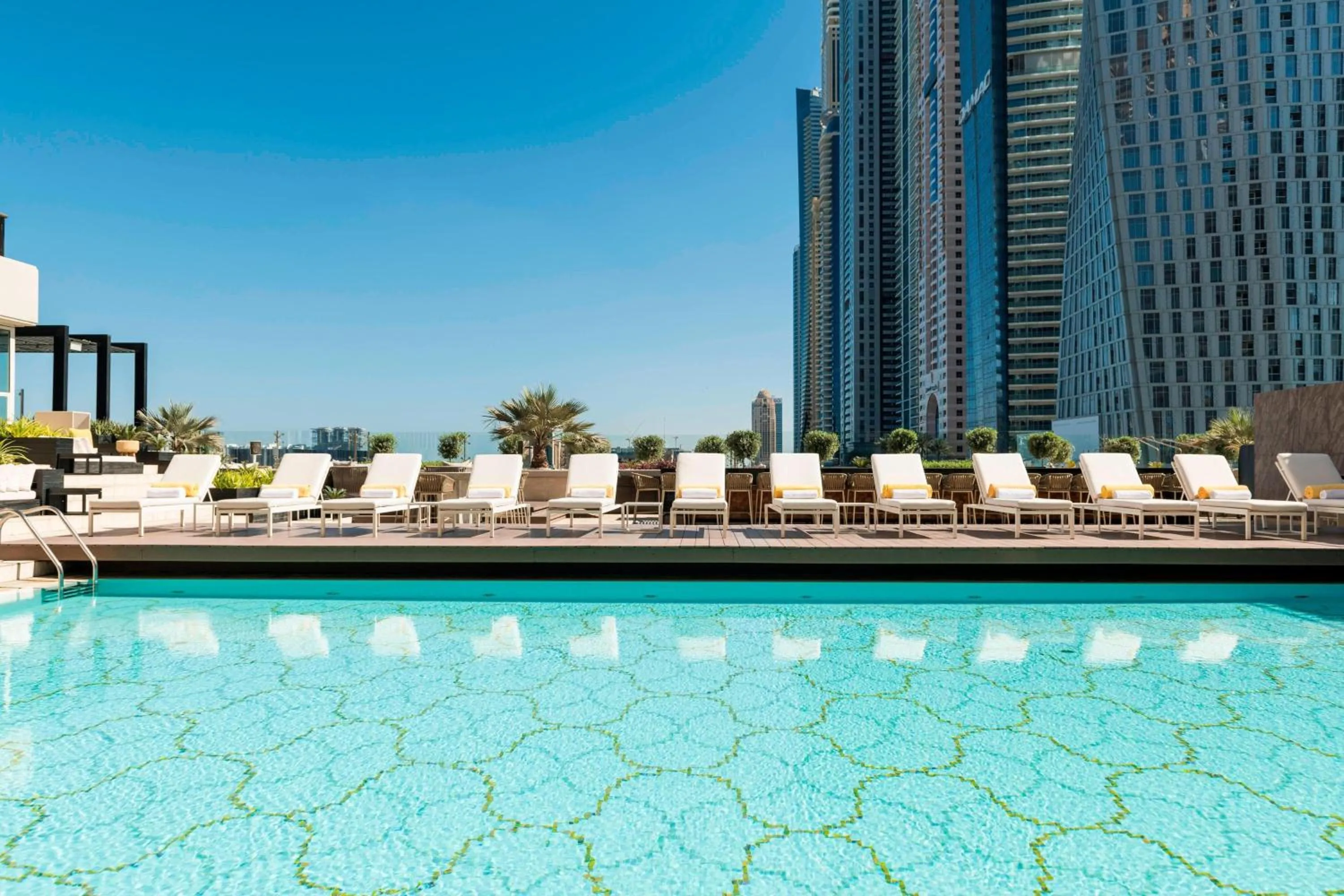 Swimming pool in Grosvenor House, a Luxury Collection Hotel, Dubai