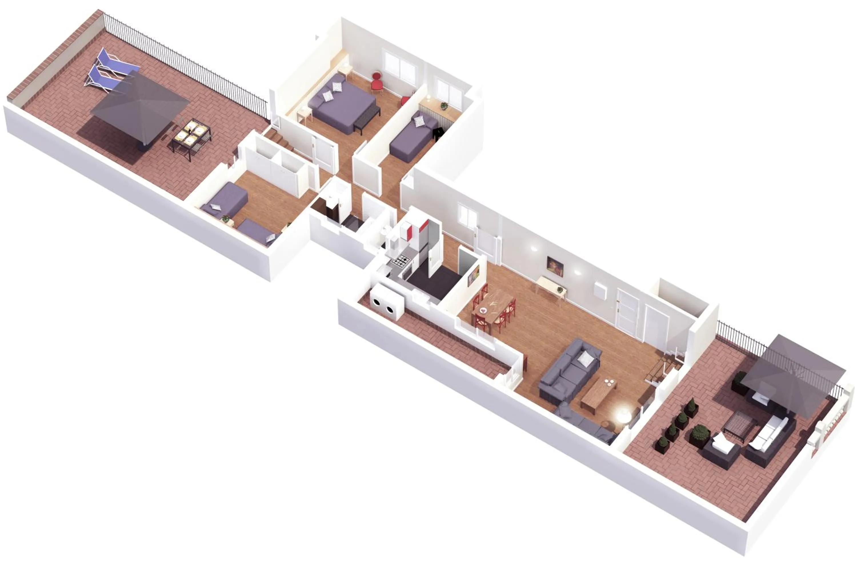 Floor plan in Bcn Paseo De Gracia Rocamora Apartment