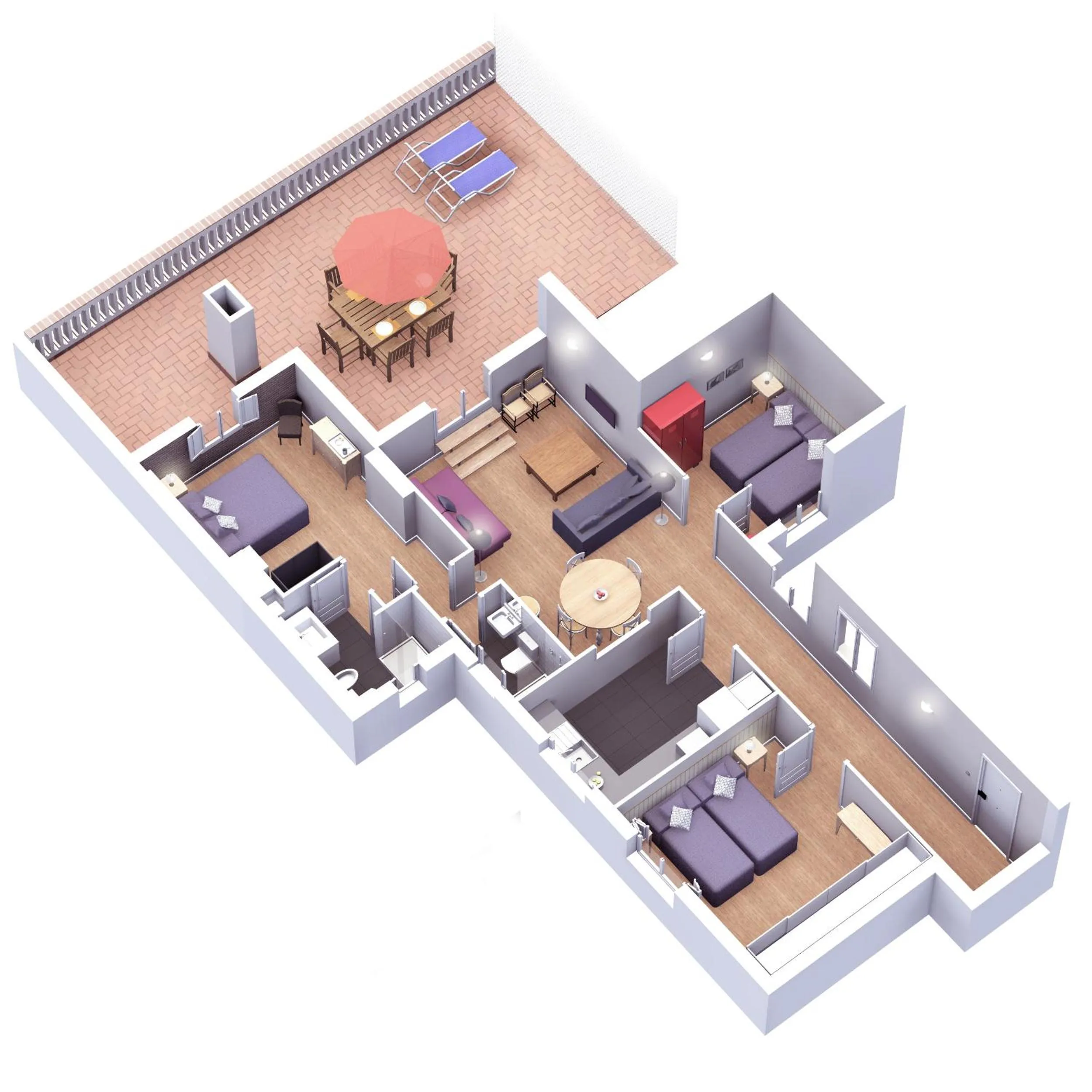 Floor plan in Bcn Paseo De Gracia Rocamora Apartment