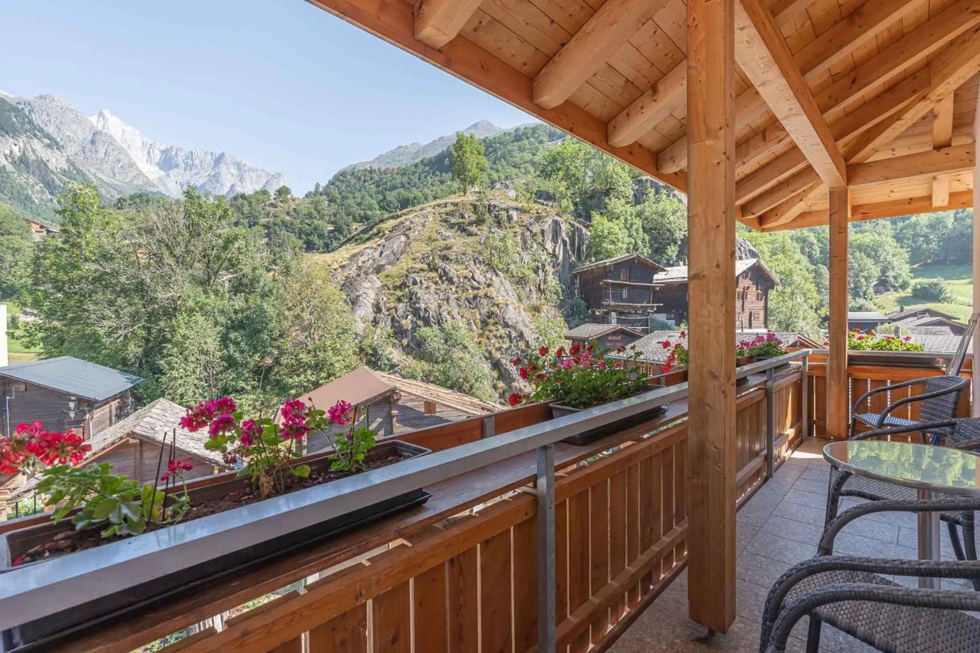 Balcony/Terrace in Aktiv- und Genusshotel Alpenblick