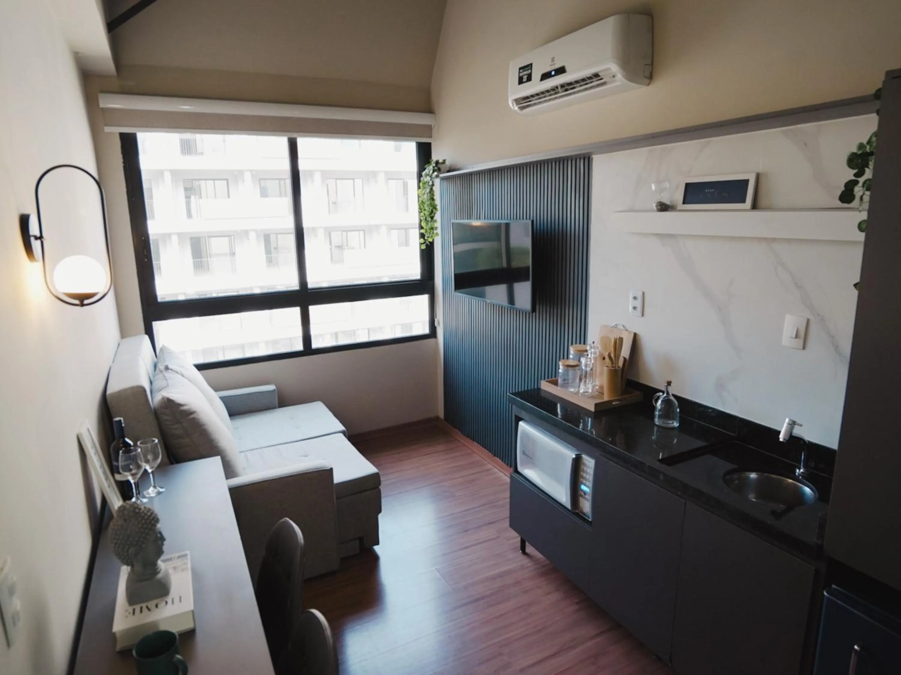 Seating area in Apê Paulista Augusta