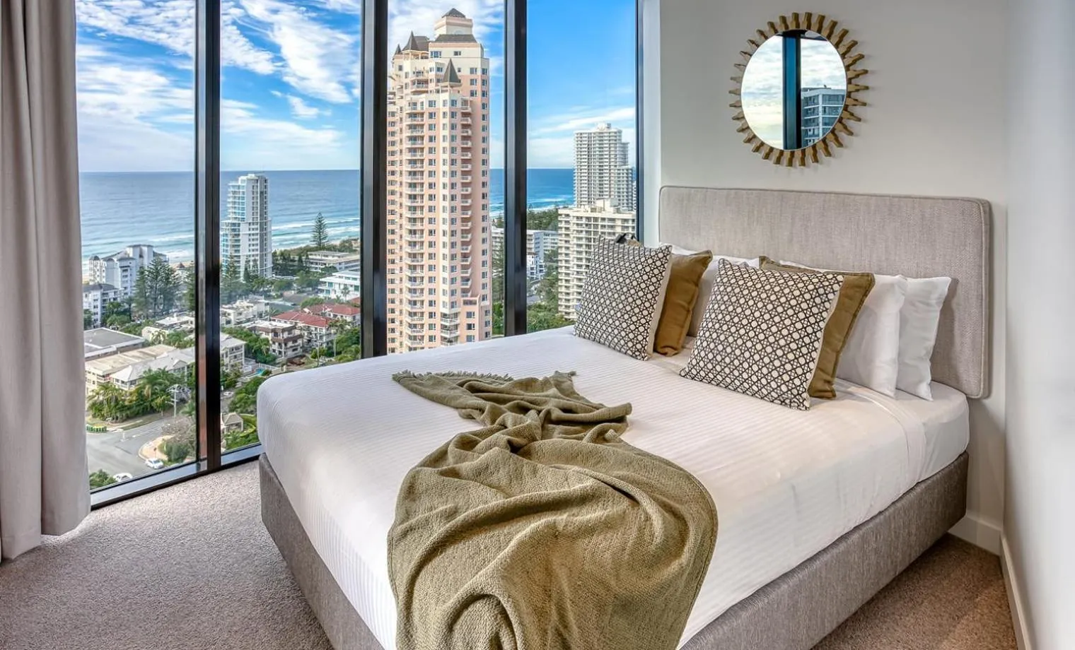 Bedroom, Bed in Encore Broadbeach - Official