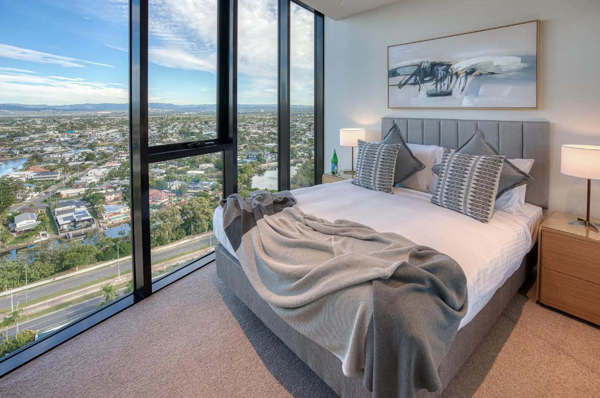 Bedroom, Bed in Encore Broadbeach - Official