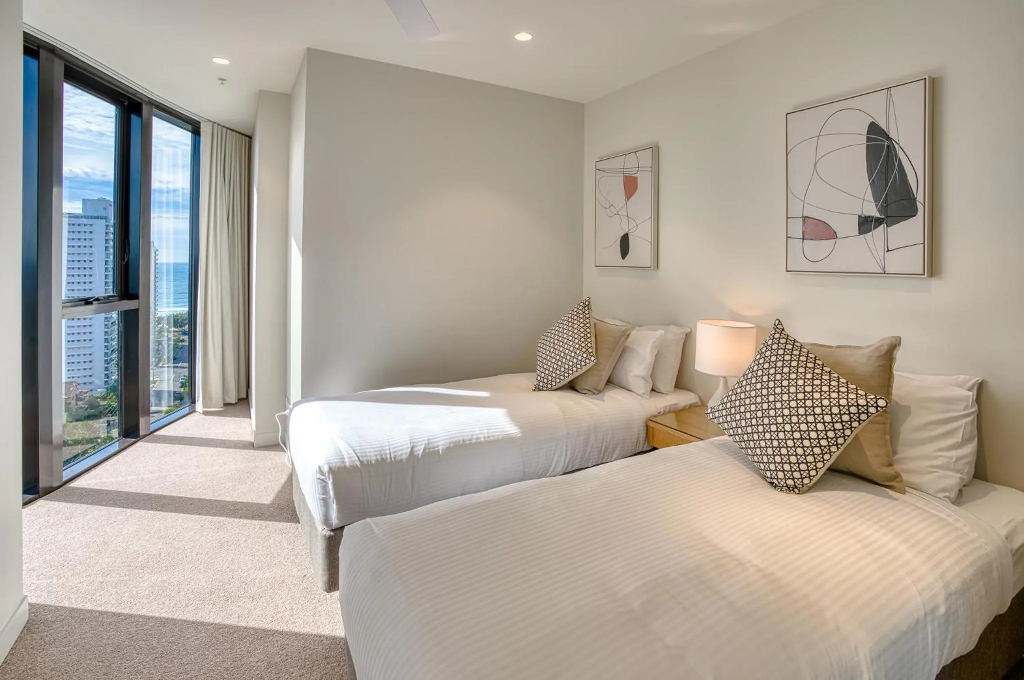 Bedroom, Bed in Encore Broadbeach - Official