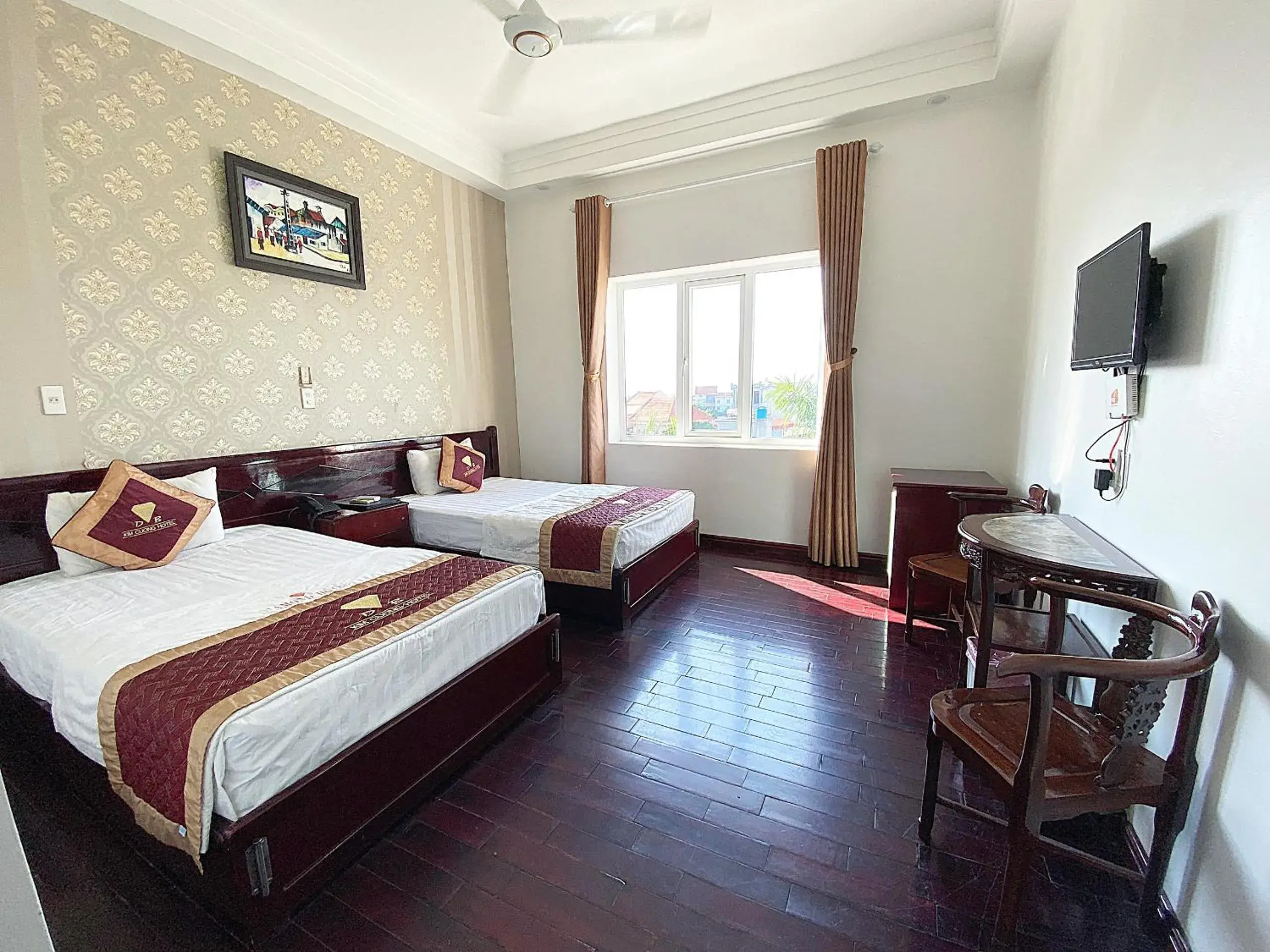 Superior Twin Room with City View in Diamond Hotel Thai Binh Superior Twin Room with City View in Diamond Hotel Thai Binh