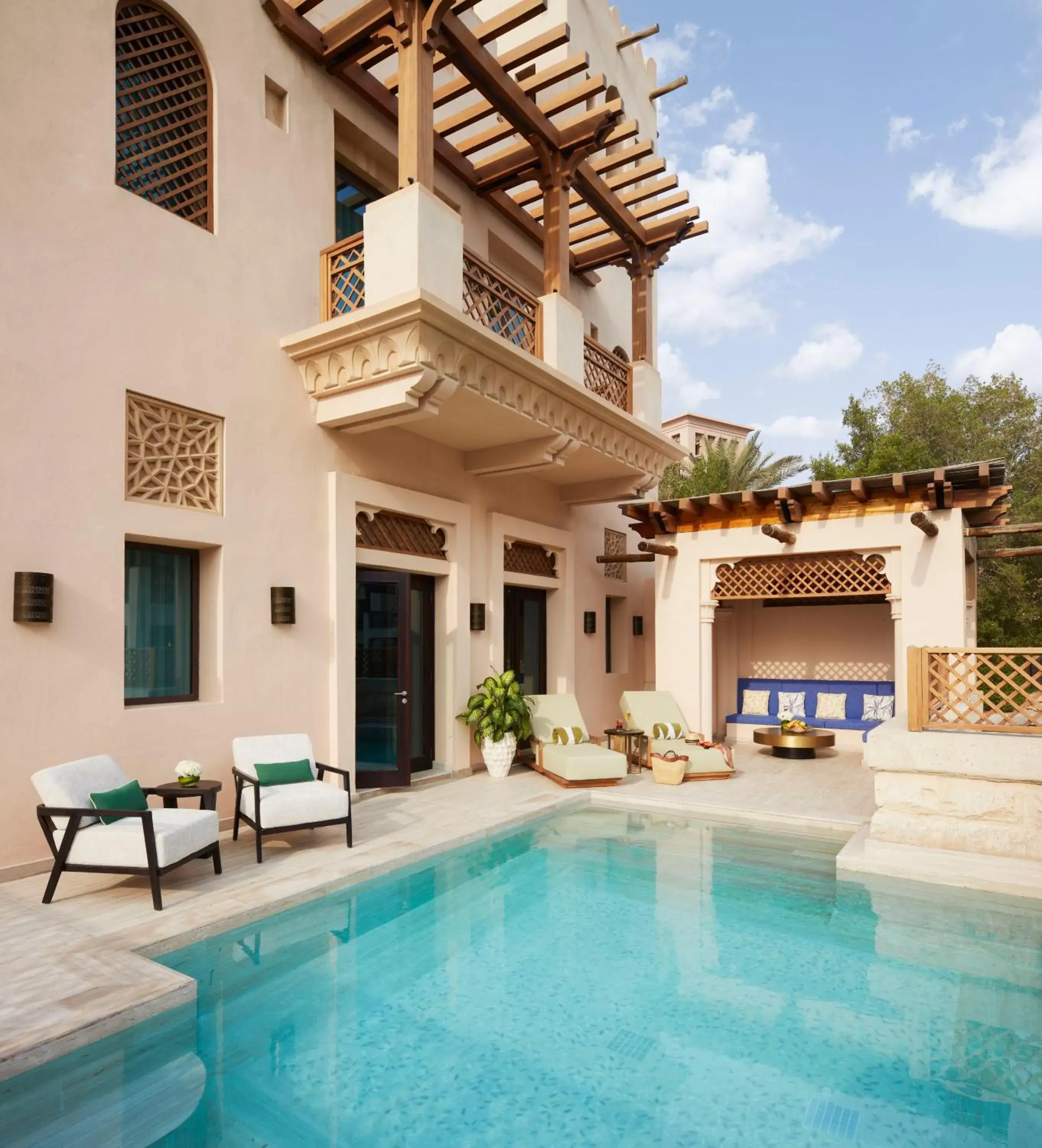 Swimming pool in Jumeirah Dar Al Masyaf Dubai Swimming pool in Jumeirah Dar Al Masyaf Dubai