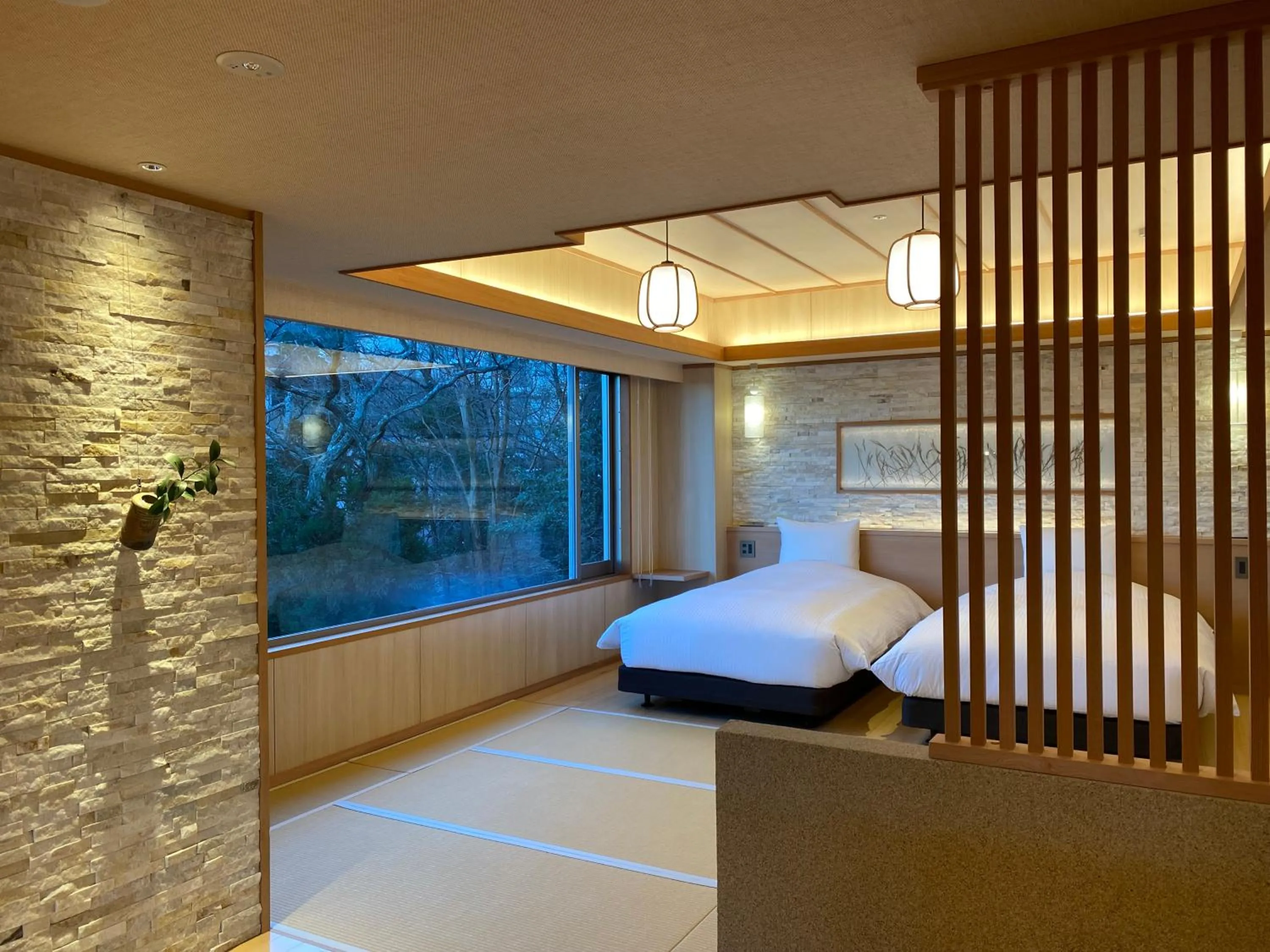 Bed in Gen Hakone Gora